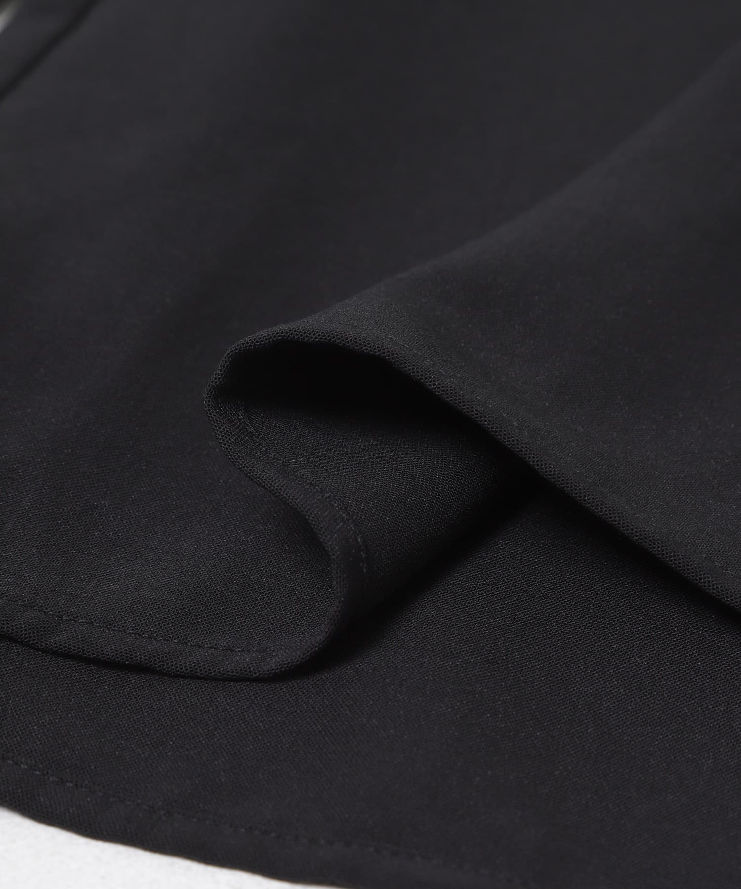 『WEB/一部店舗限定』フロントレース切替ブラウス BLACK Free