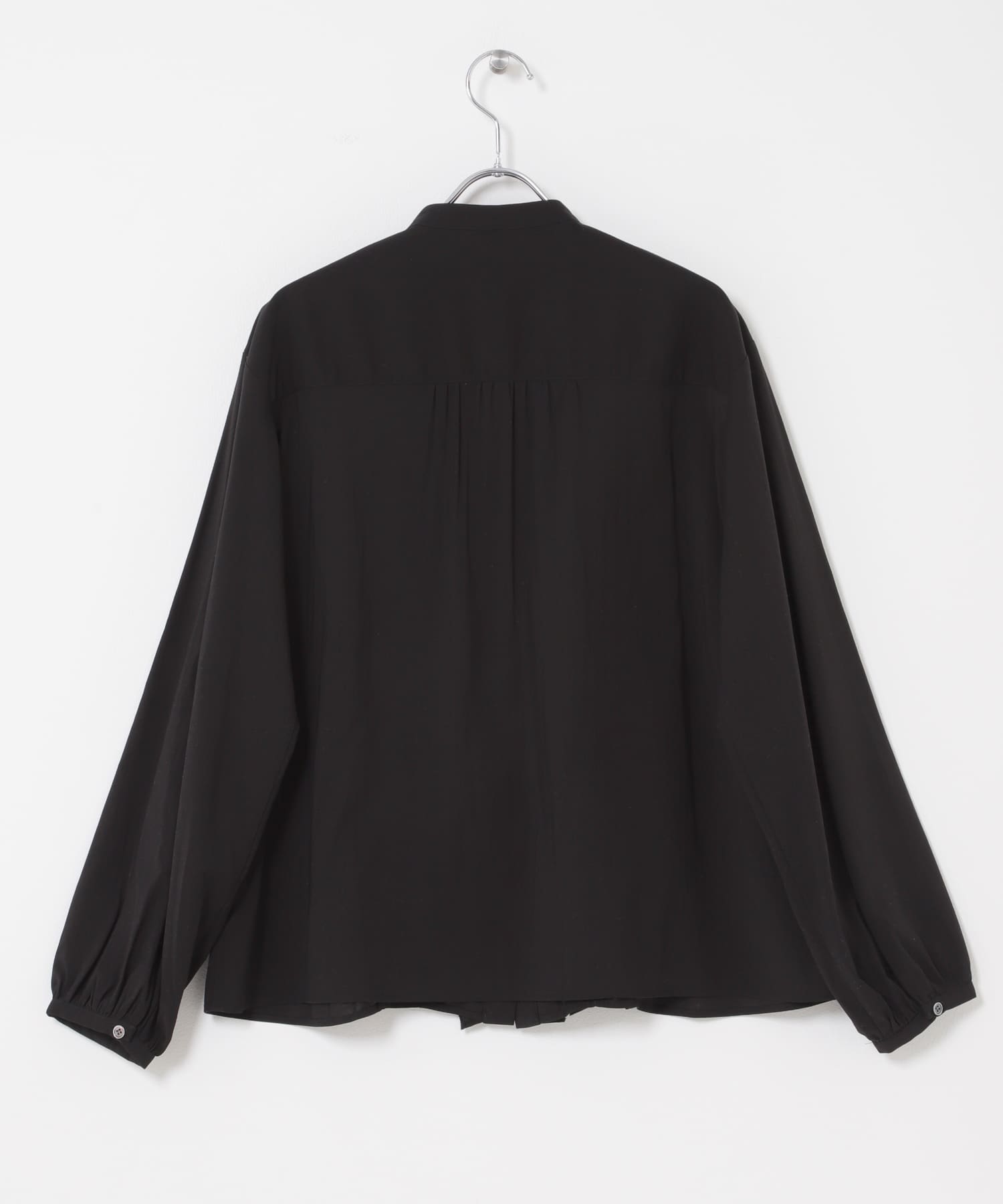 『WEB限定』フロントフリルデザインブラウス BLACK Free