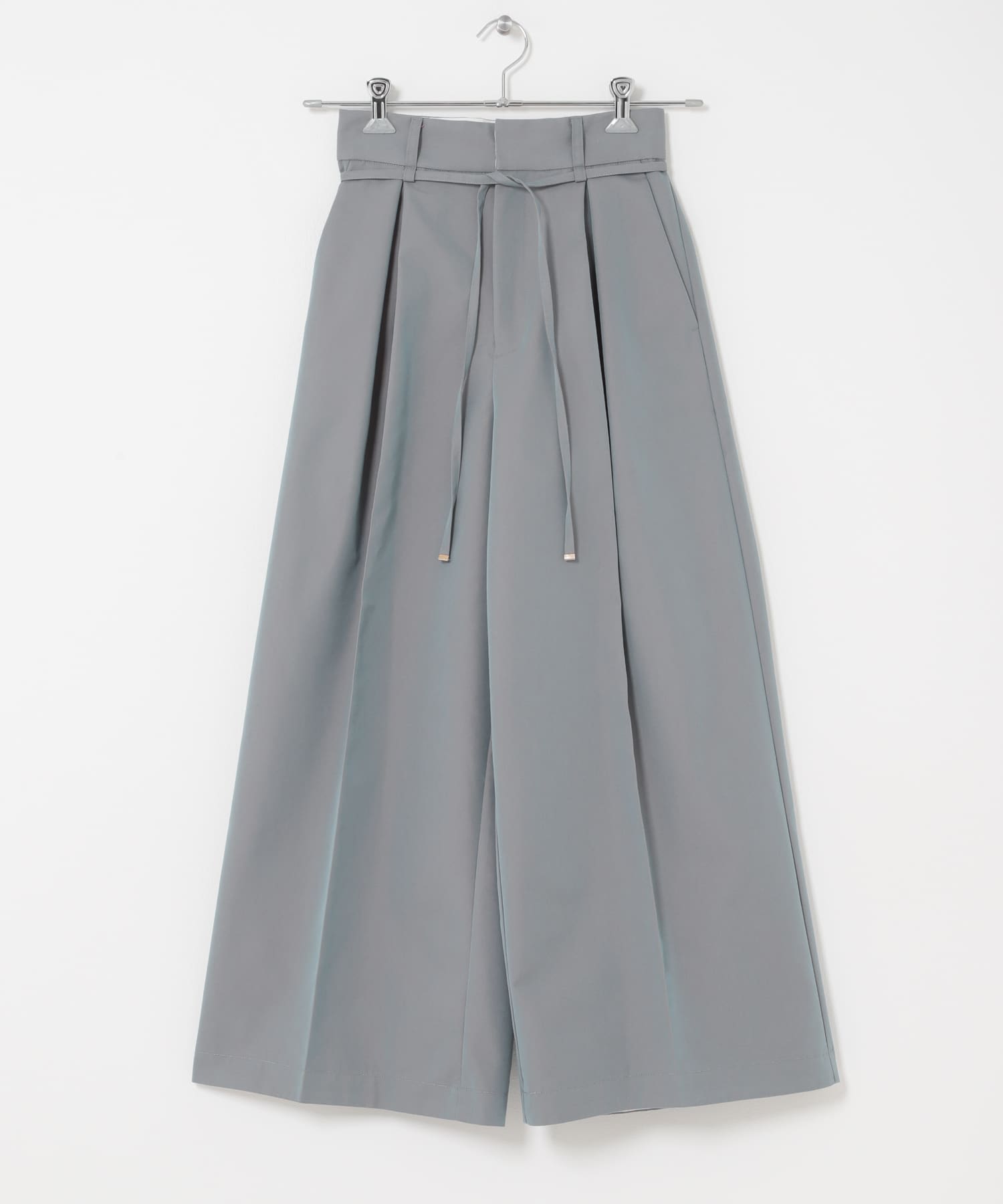 コットンツイルベルテッドワイドパンツ BLUE 36