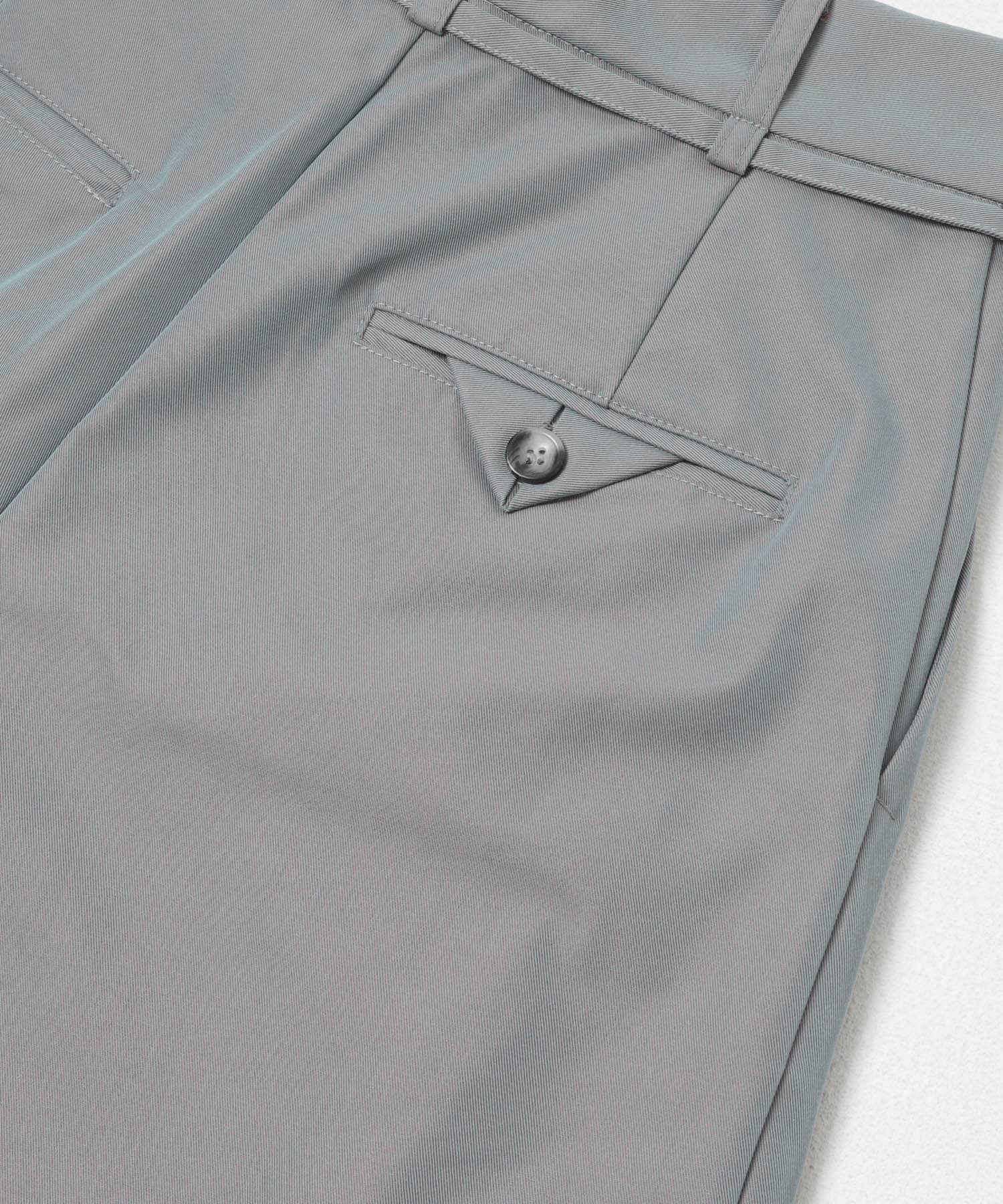 コットンツイルベルテッドワイドパンツ BLUE 36