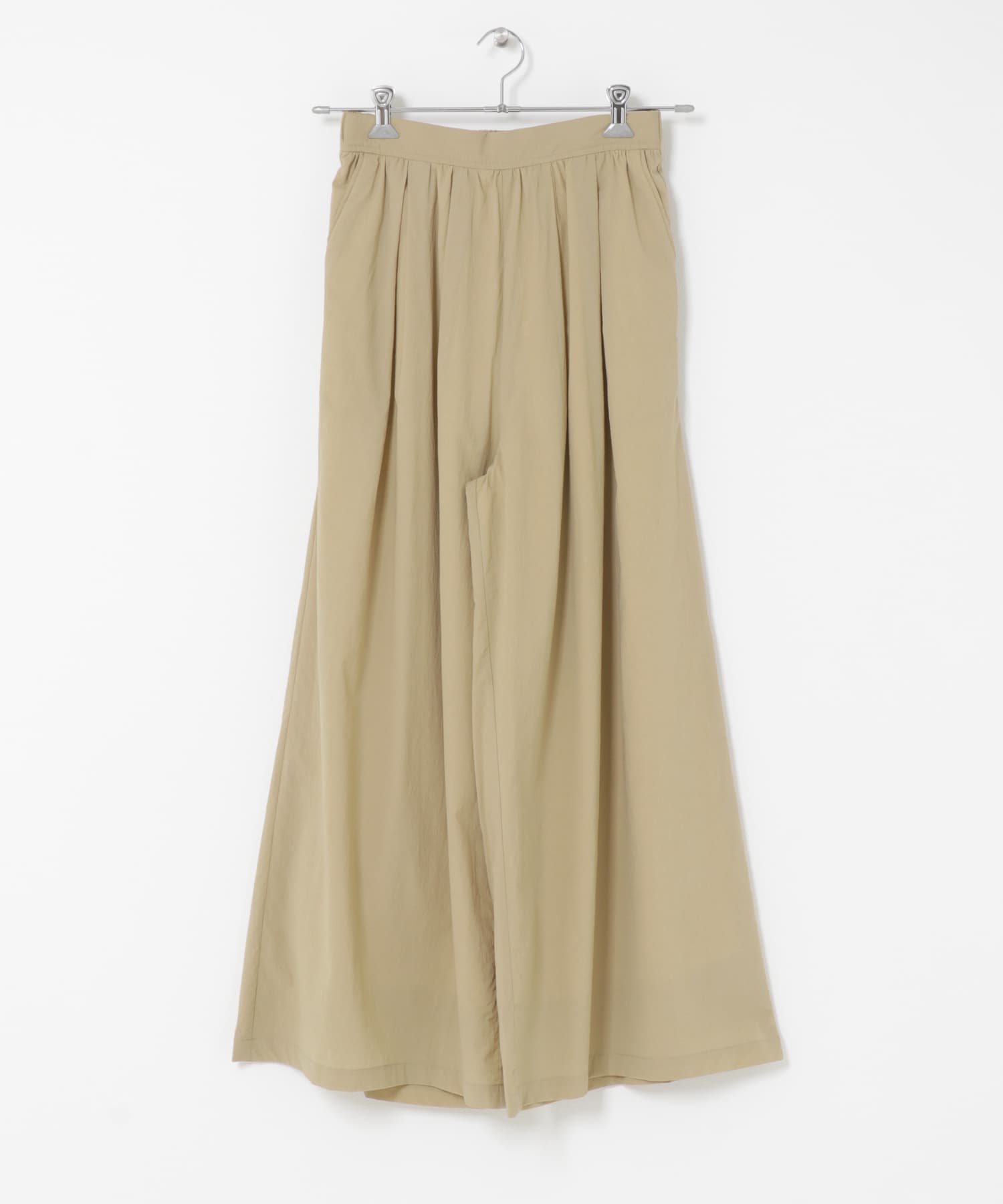 ライトタックイージーワイドパンツ BEIGE Free