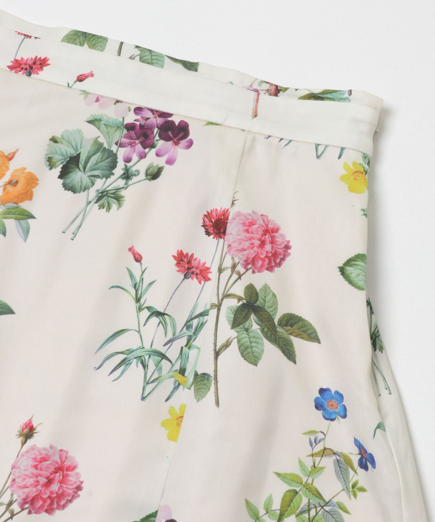 ボタニカルプリントマキシスカート OFF WHITE Free