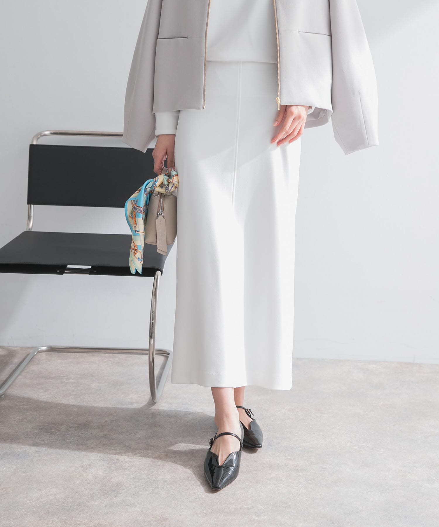 ストレッチジョーゼットスカート