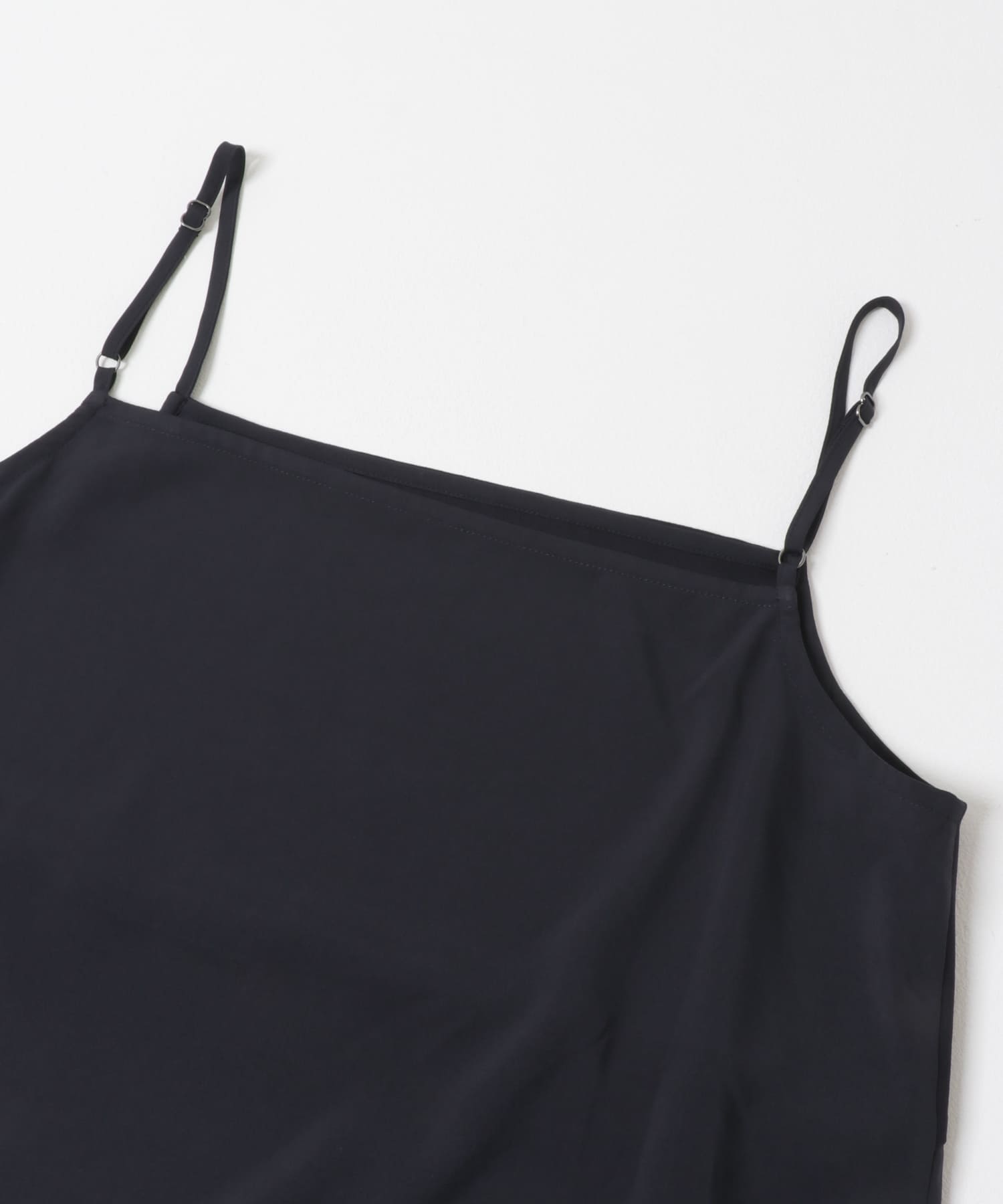 トリアセテート混Vネックワンピース NAVY Free