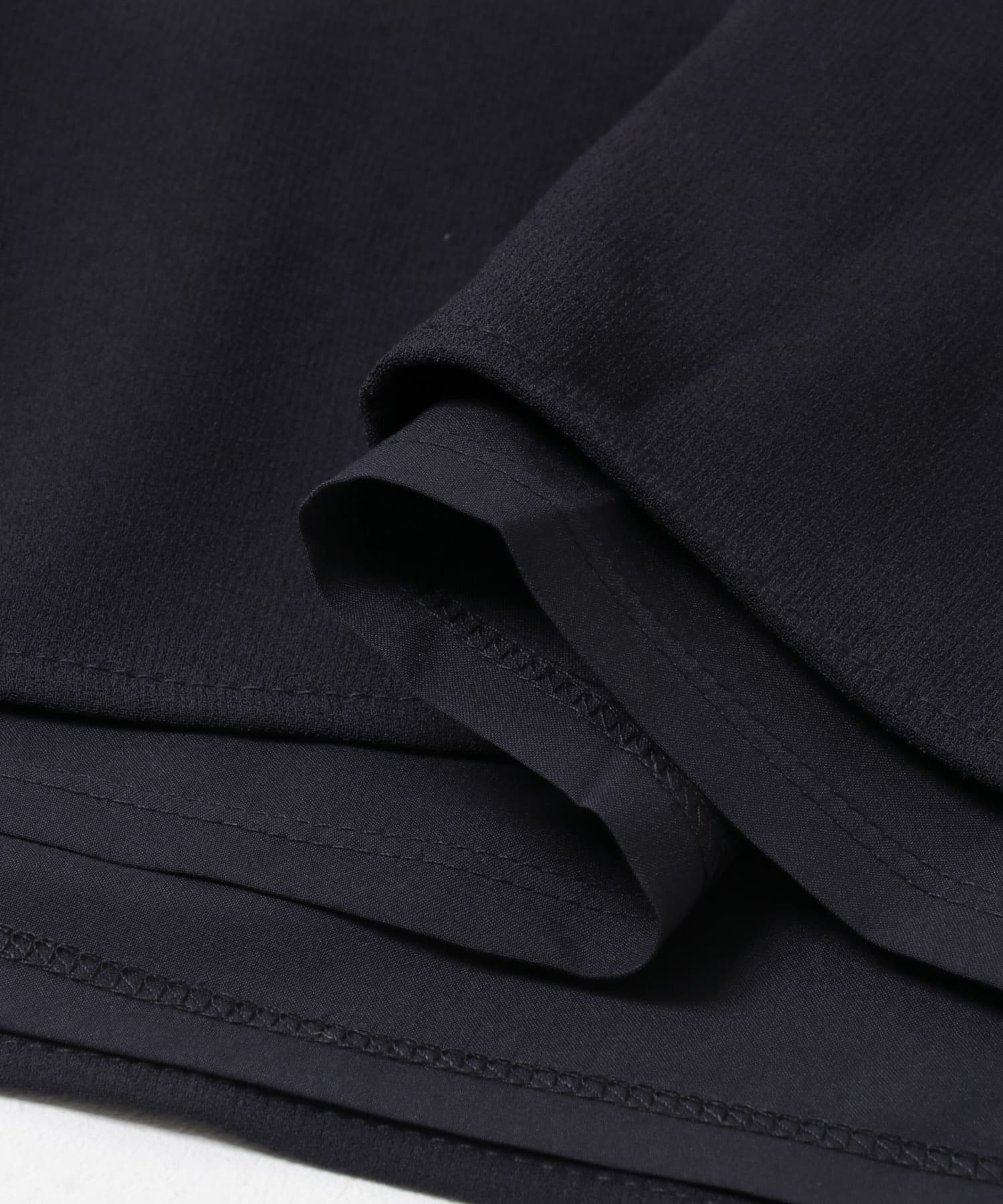 トリアセテート混Vネックワンピース NAVY Free
