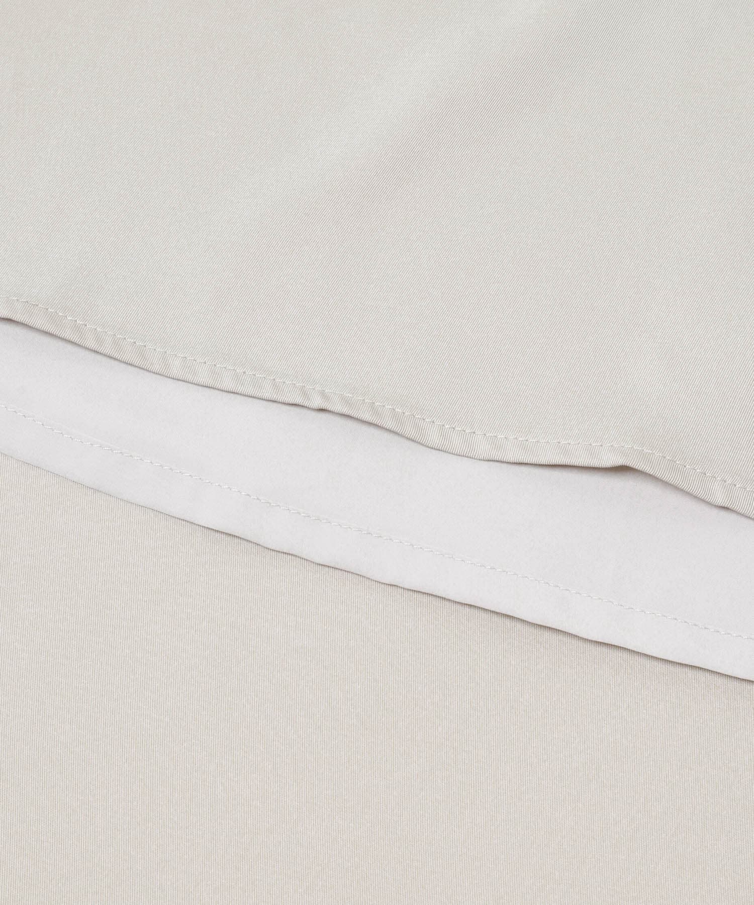 ベルト付カシュクールサテンワンピース L/GREIGE Free