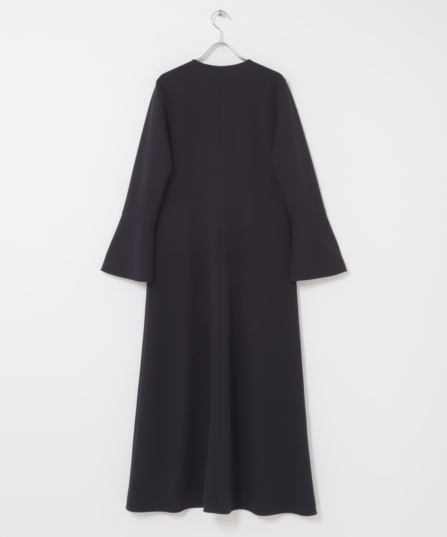 ストレッチジョーゼットワンピース NAVY Free