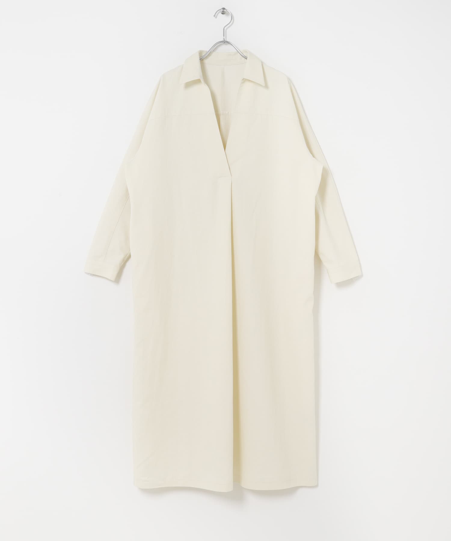 『WEB/一部店舗限』スキッパーデニムワンピース IVORY Free