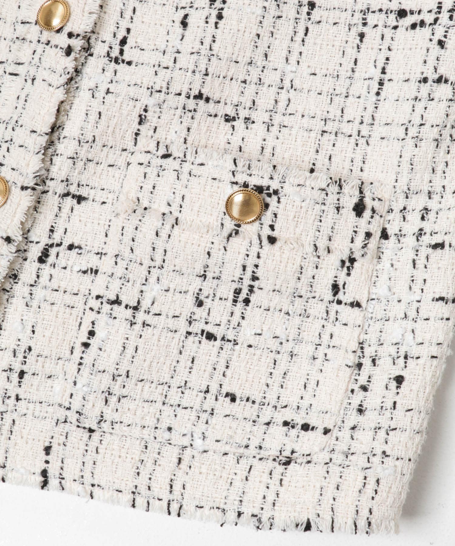 WEB限定』ツイードノーカラージャケット(Free BLACK): アウター｜URBAN