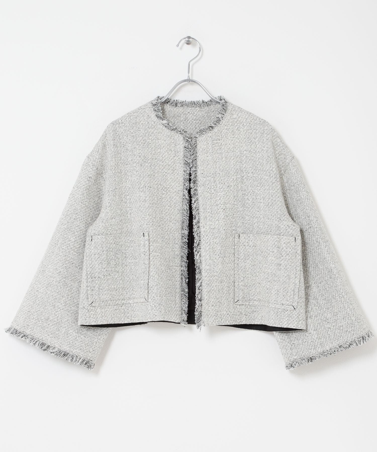 ツイードショートジャケット OFF WHITE Free