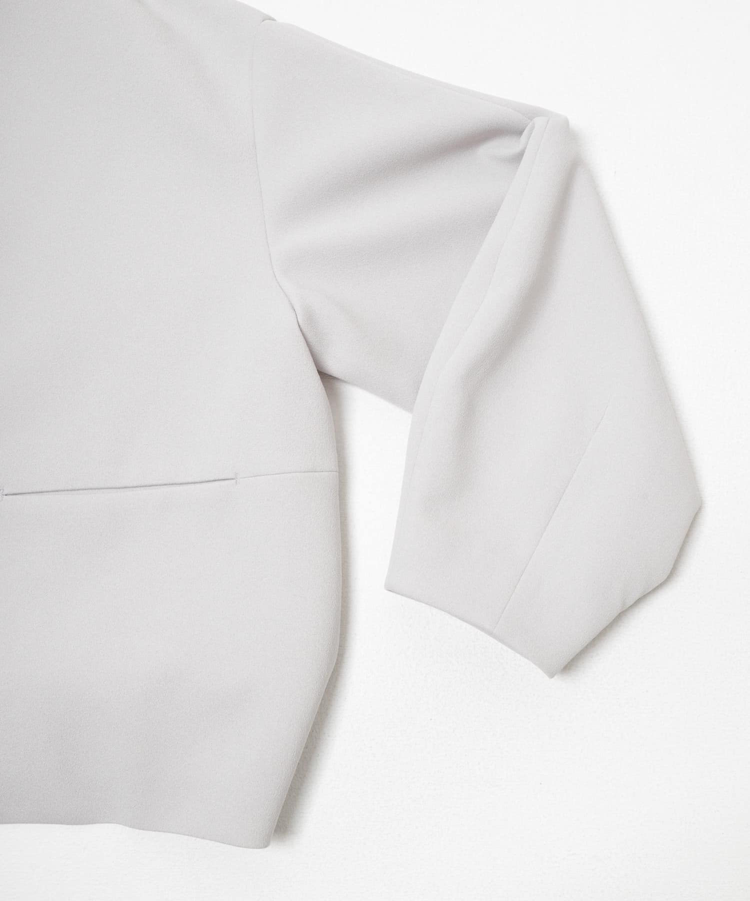 ストレッチジョーゼットブルゾン GREIGE Free