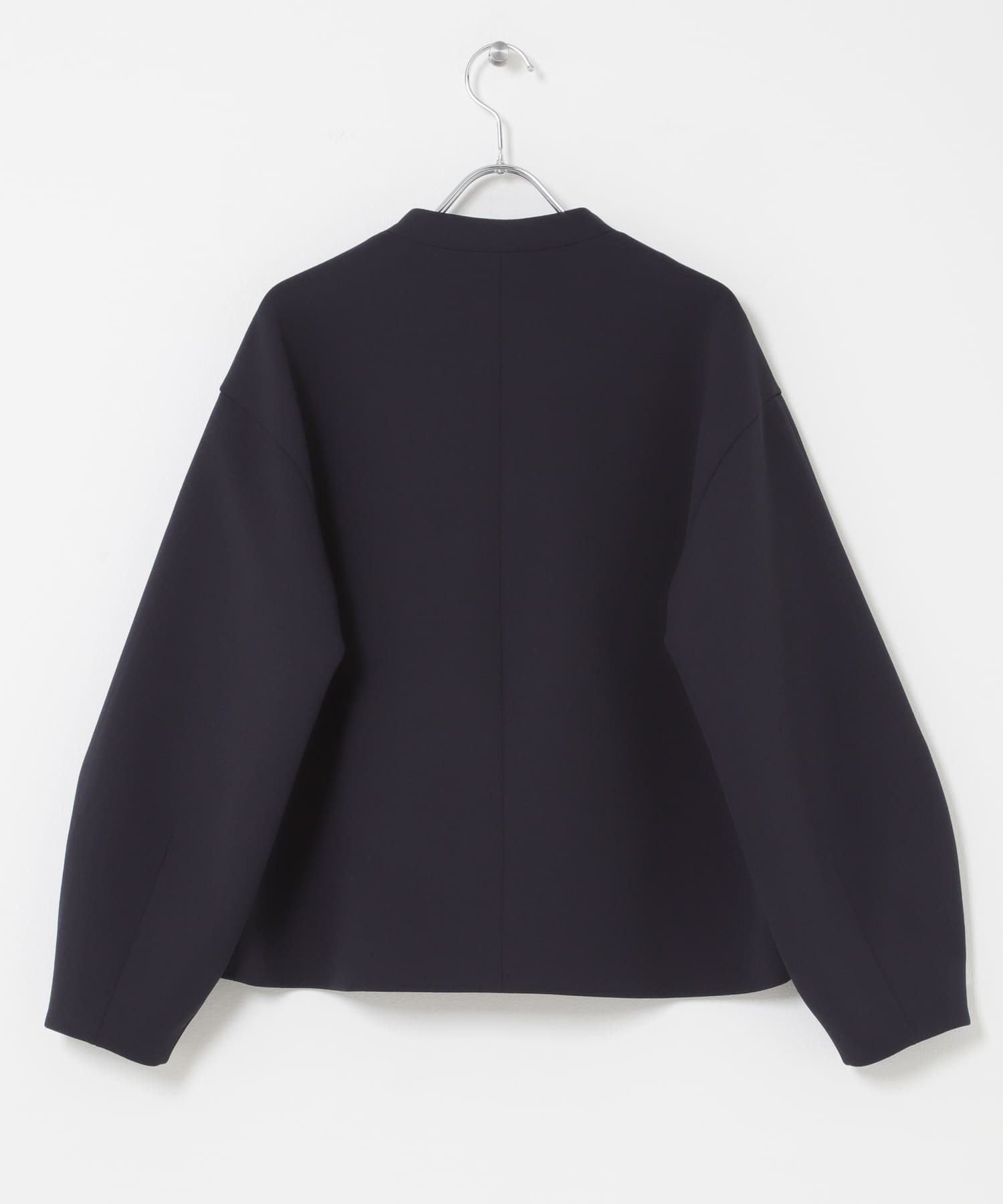 ストレッチジョーゼットブルゾン NAVY Free