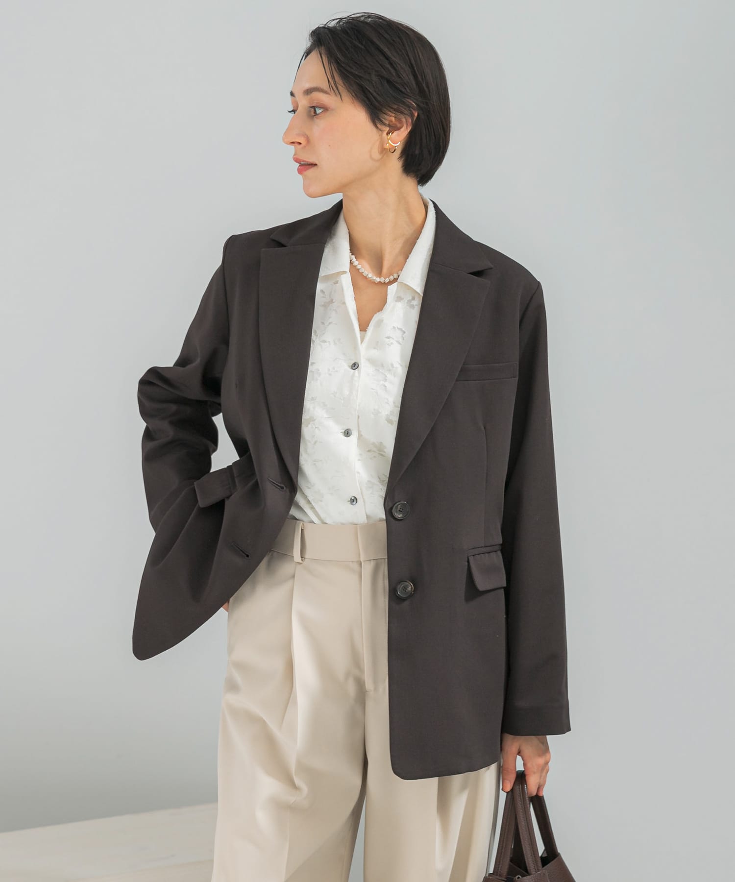 ライナー付テーラードジャケット