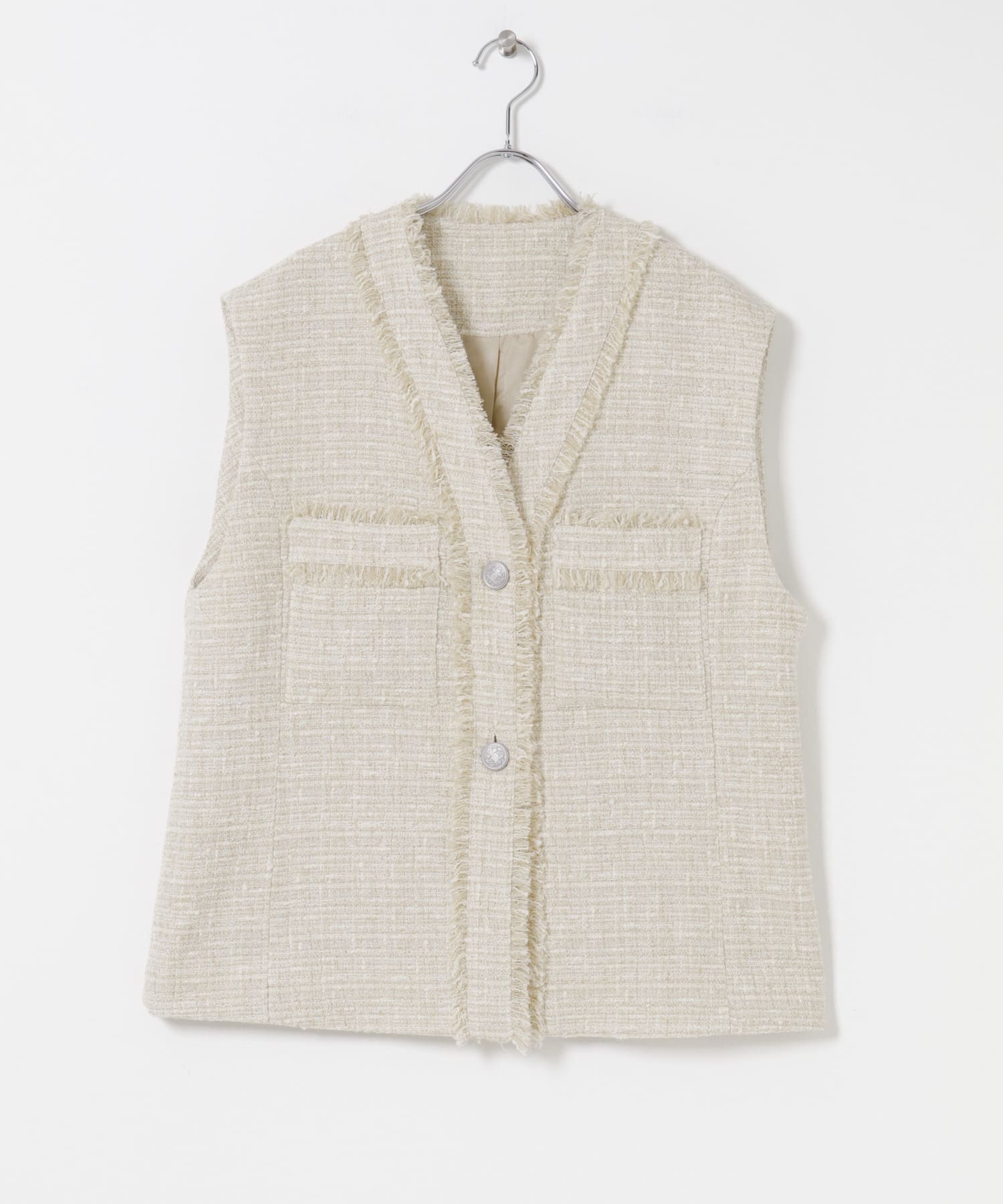 ツイードオーバージレ BEIGE Free