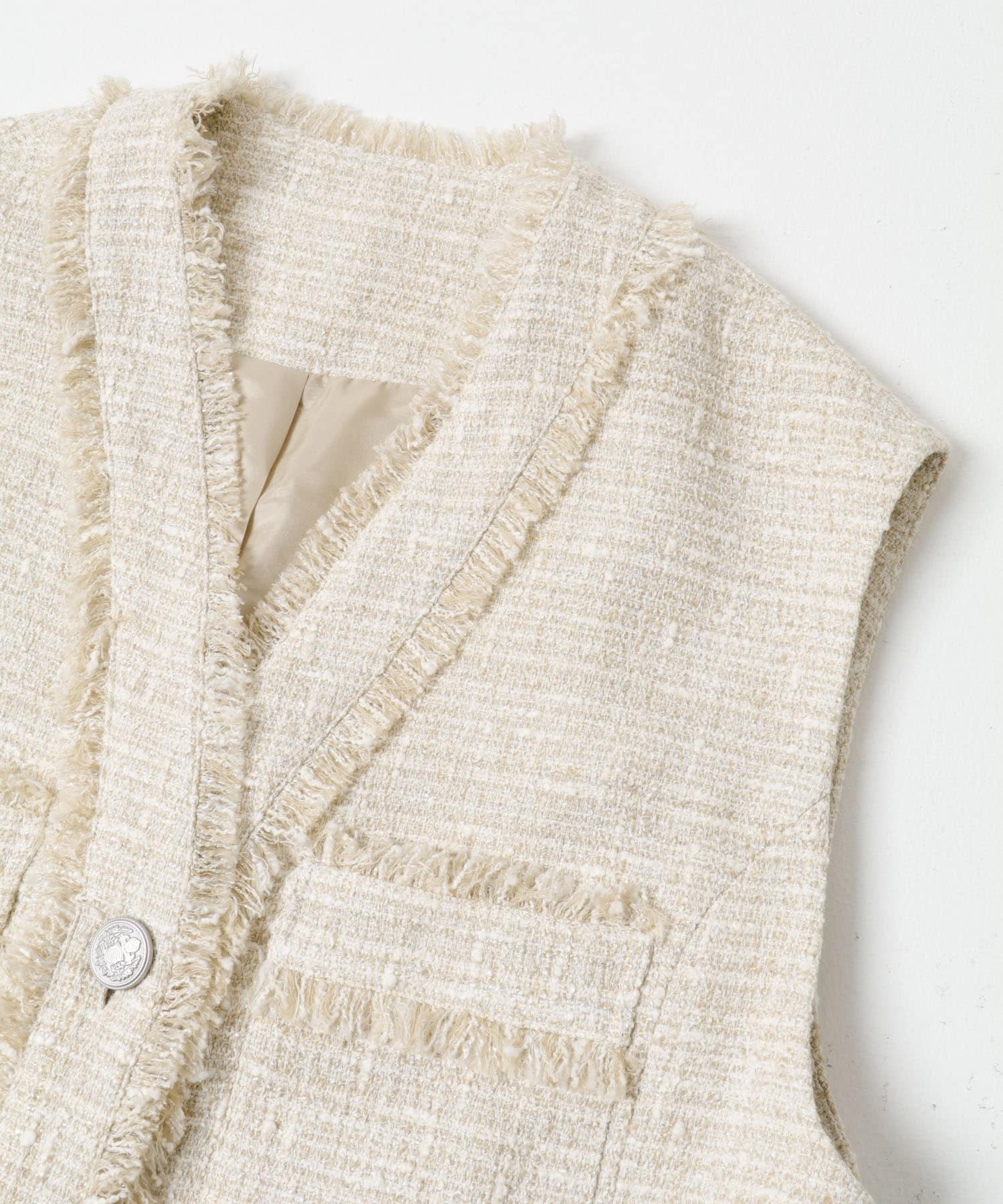 ツイードオーバージレ BEIGE Free