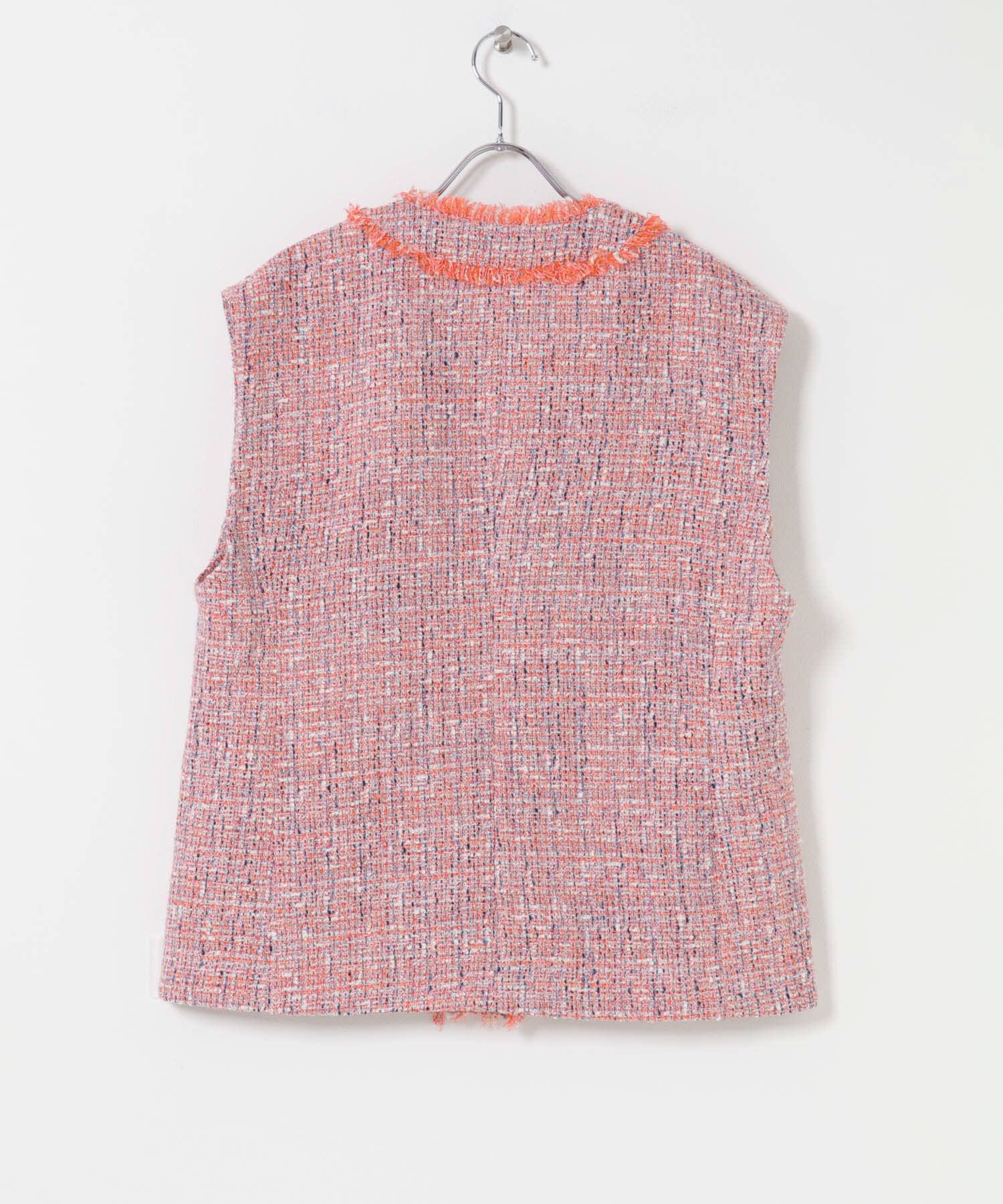 ツイードオーバージレ MIX PINK Free