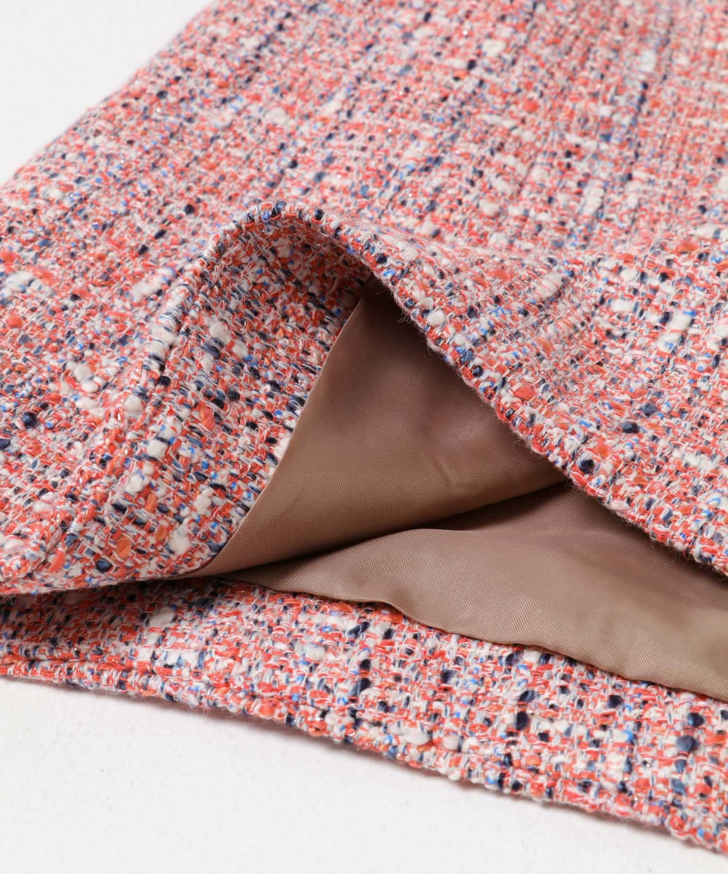 ツイードオーバージレ MIX PINK Free