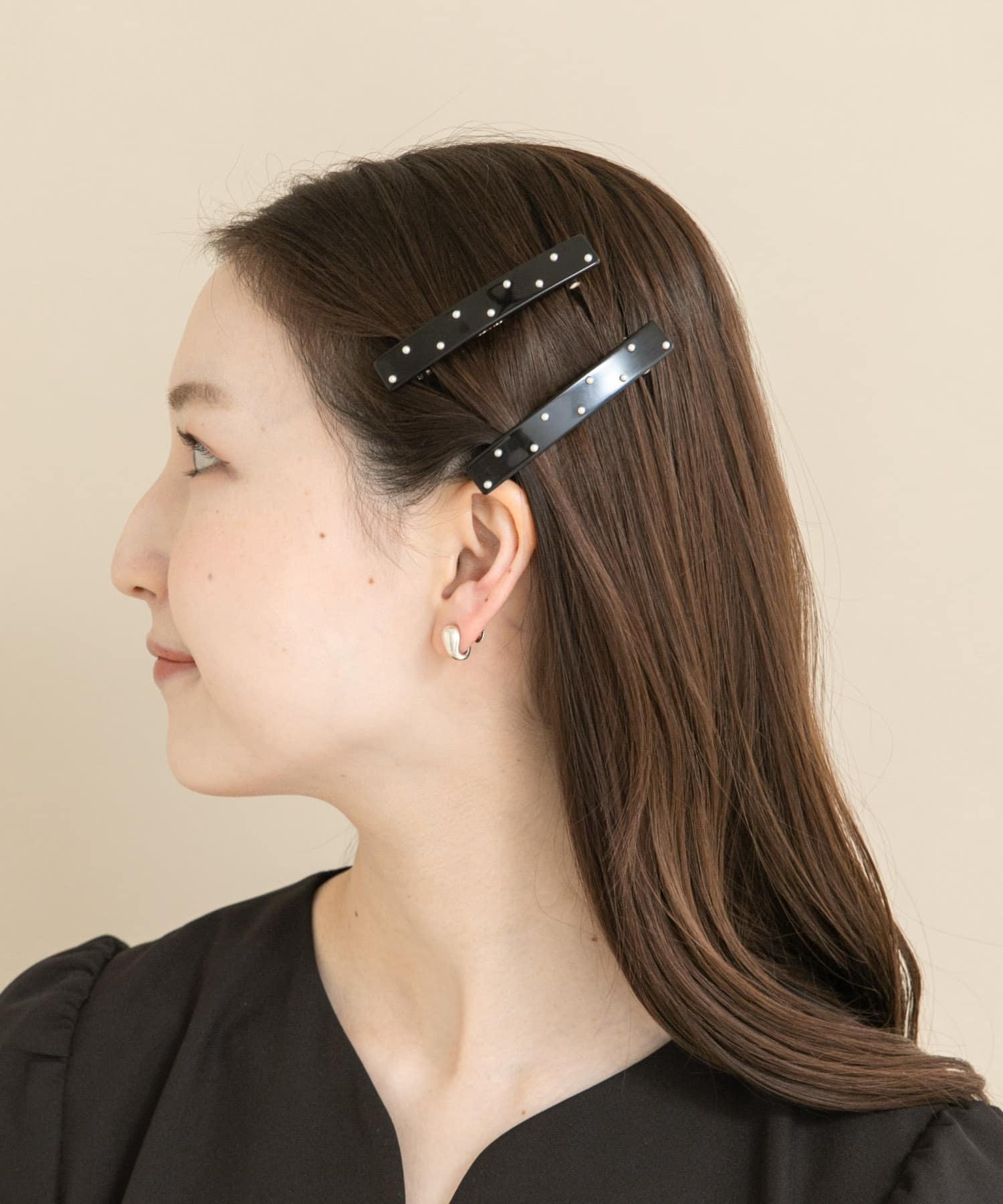 『WEB限定』パールバレッタSET BLACK -