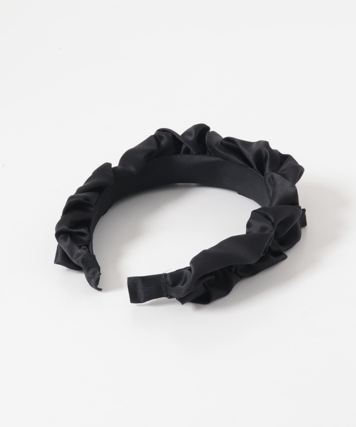 『WEB限定』ギャザーフリルカチューシャ BLACK -