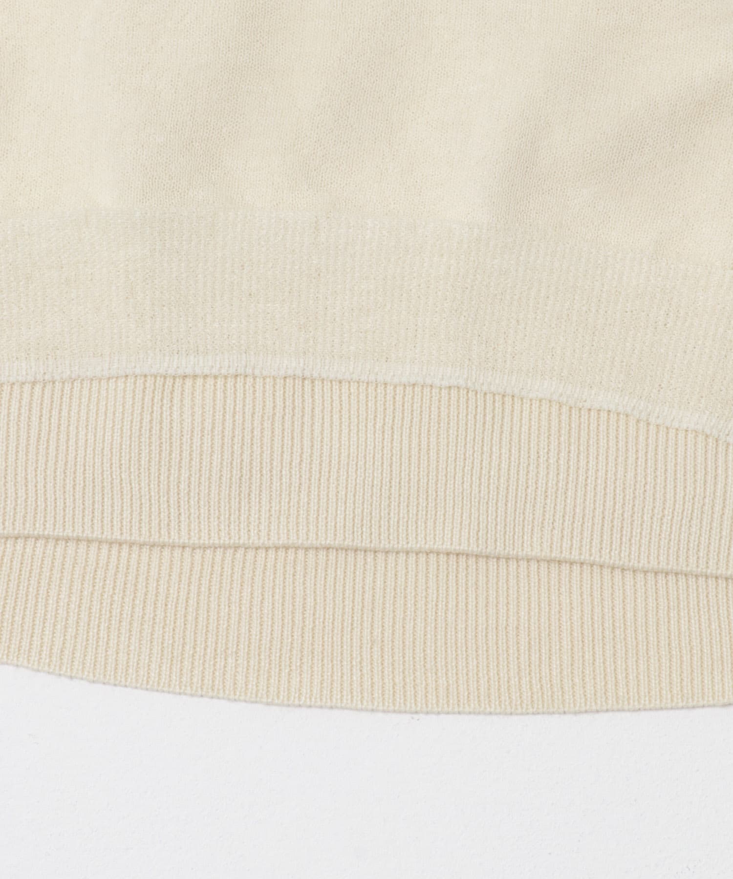 シアーレイヤードニット OFF WHITE Free