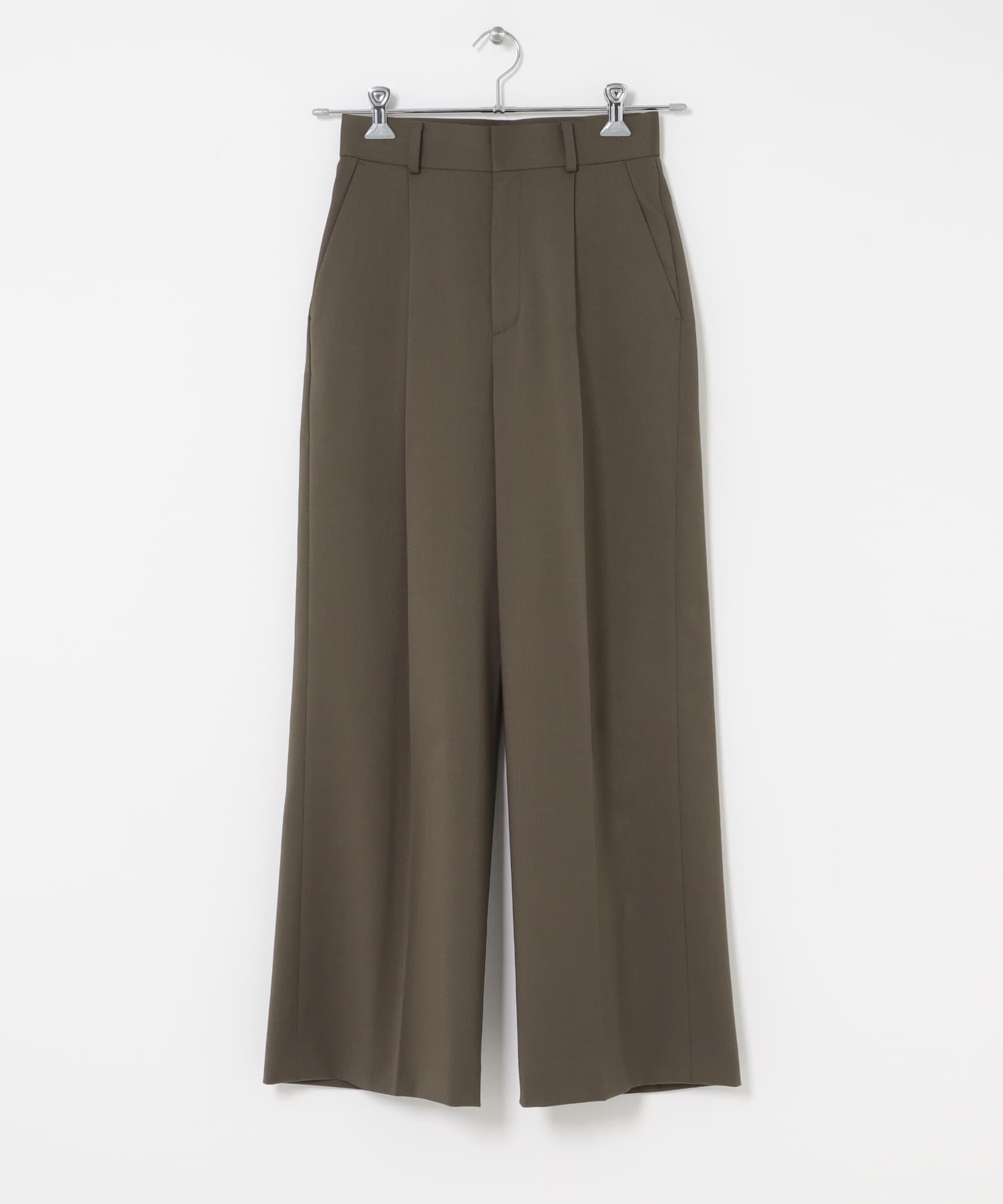防シワハイウエストワイドスラックス MOCHA 34