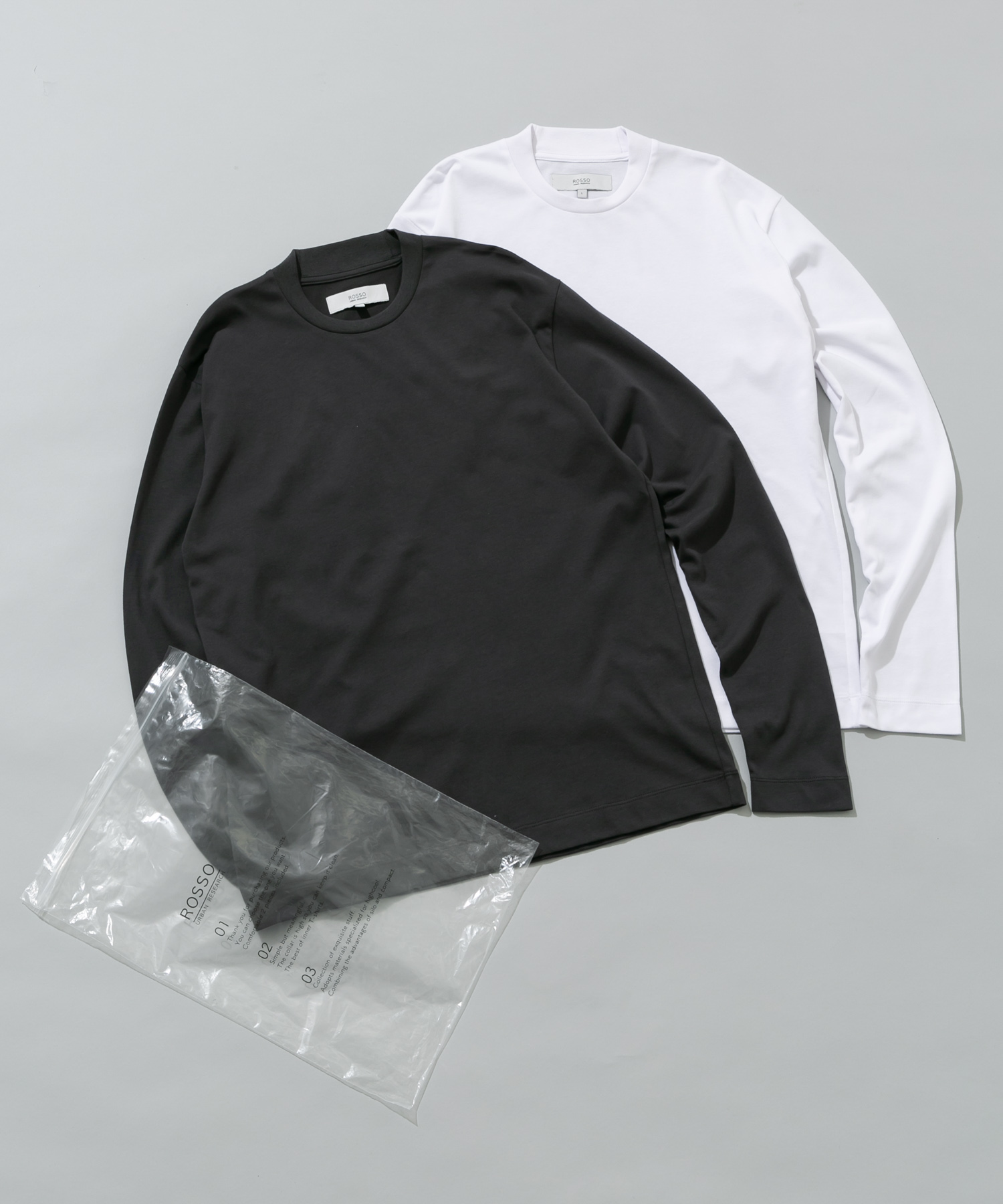吸湿速乾 2PACK ロングスリーブTシャツ WHTxCCL S