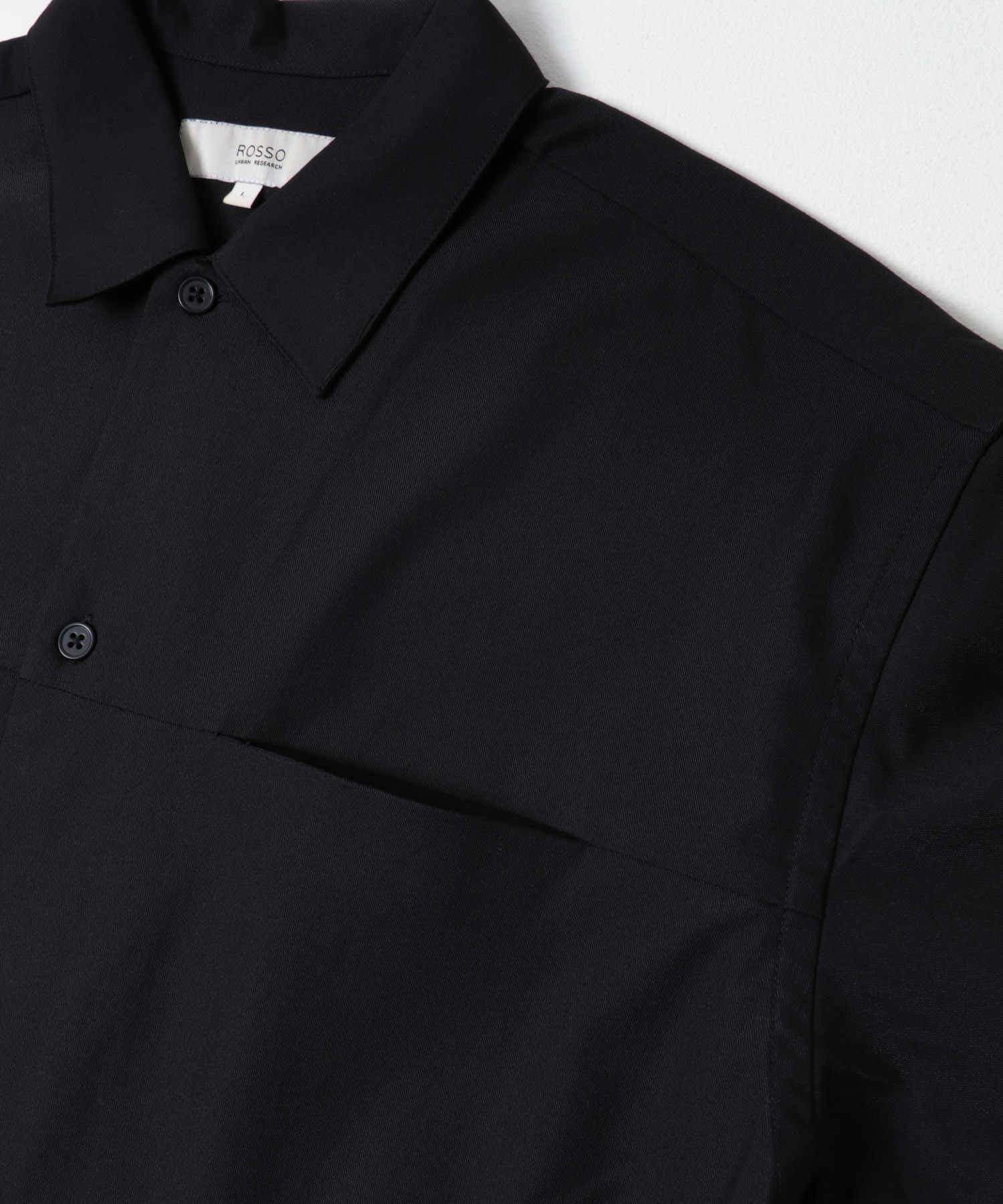 4-pocket リラックスシャツジャケット BLACK M