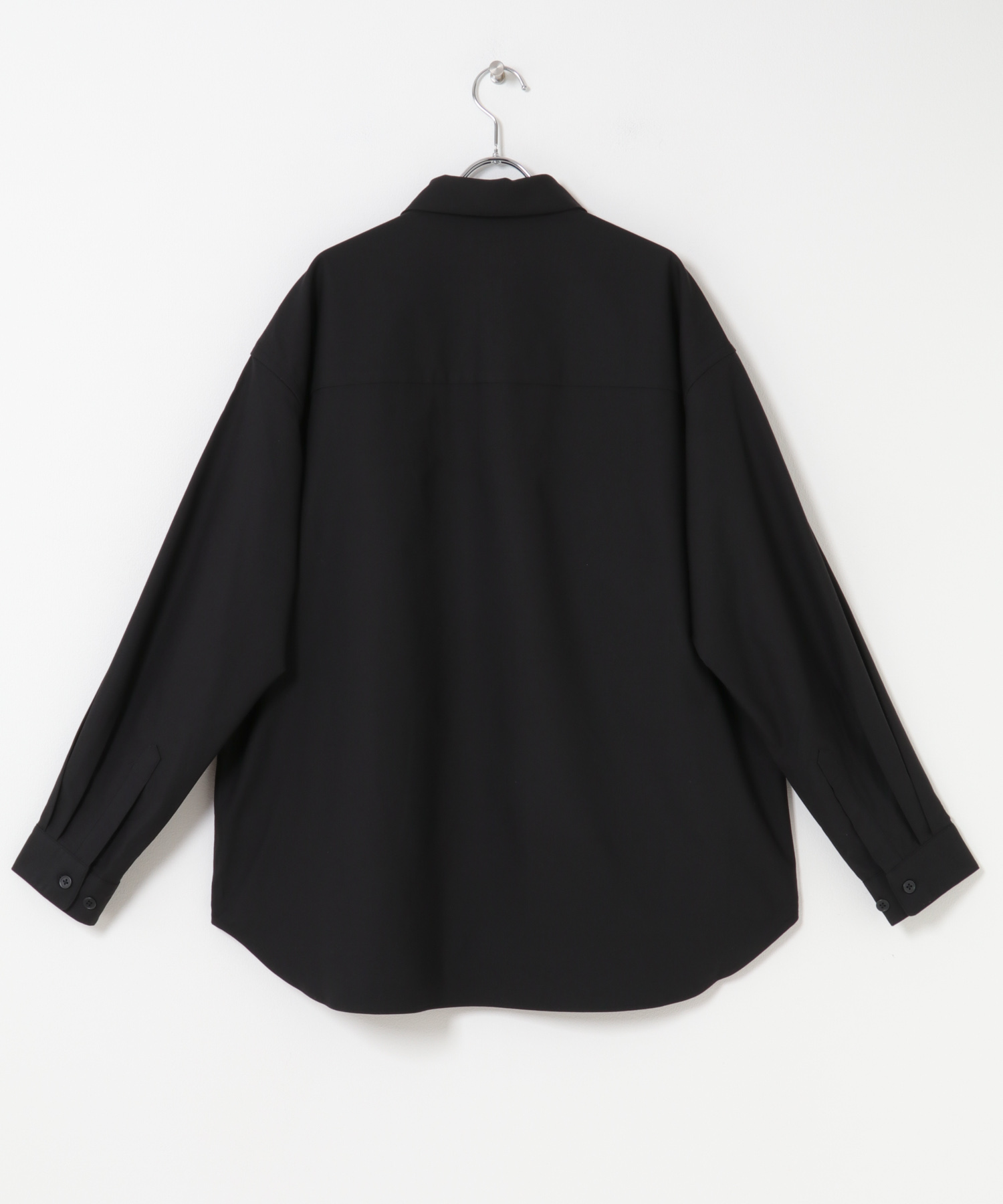 4-pocket リラックスシャツジャケット BLACK M