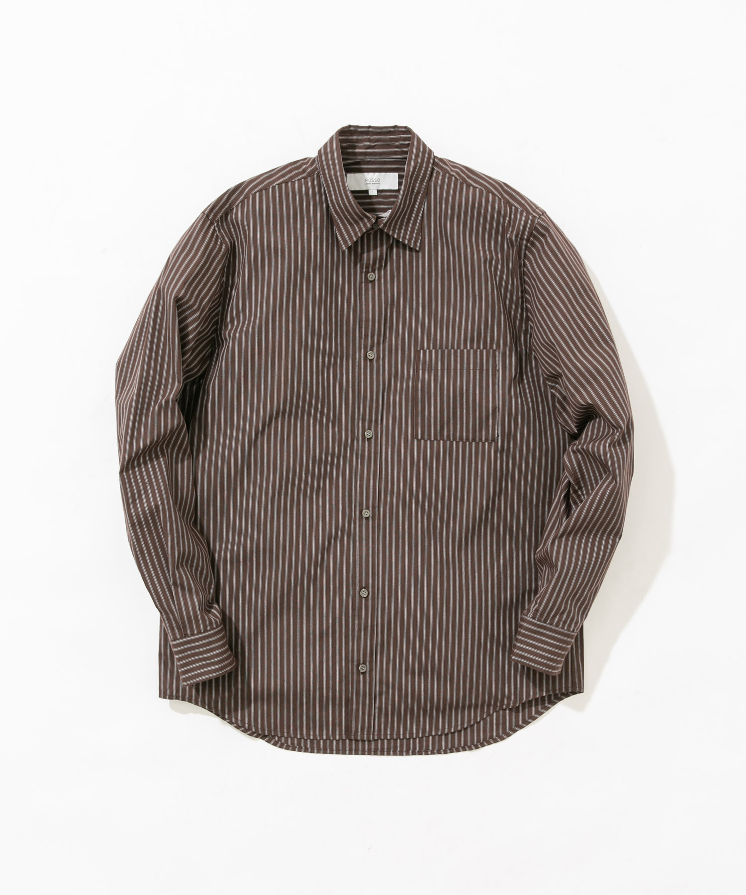 『XLサイズあり』ハイパフォーマンスブロードレギュラーカラーシャツ BROWN ST S