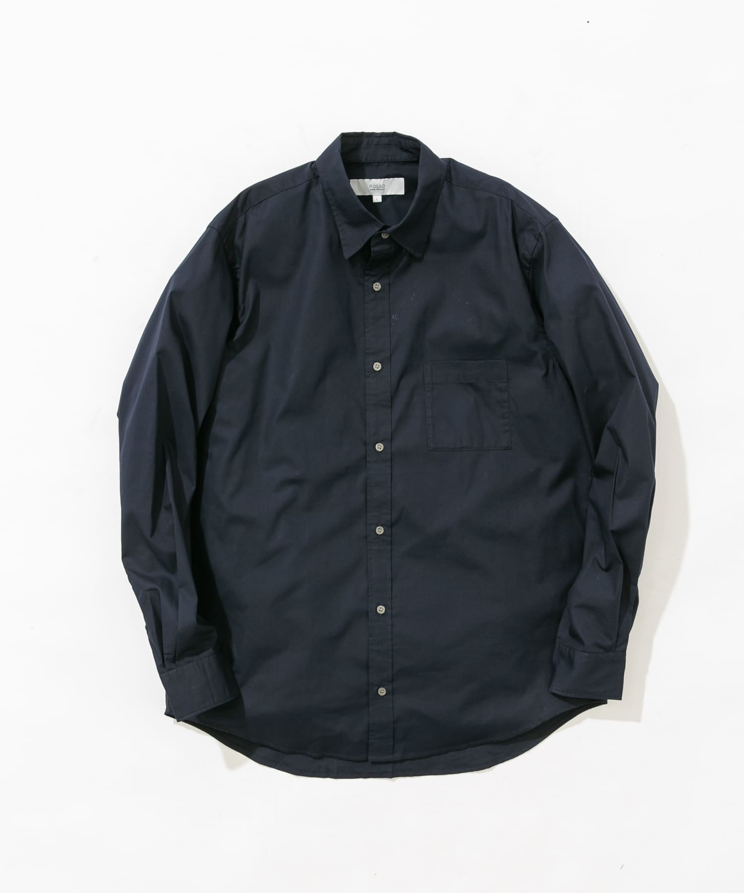 『XLサイズあり』ハイパフォーマンスブロードレギュラーカラーシャツ NAVY M