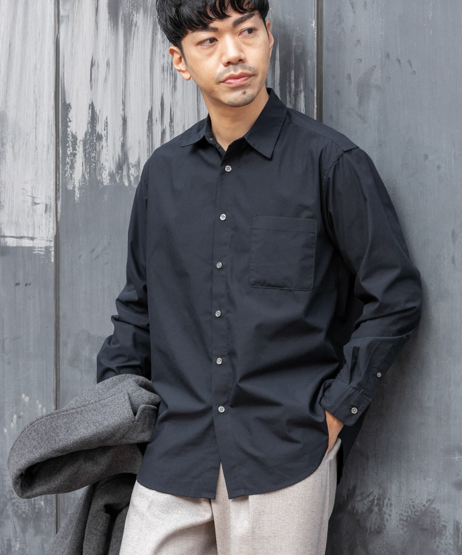 『抗菌 / 防臭』『XLサイズあり』アーバンリラックスブロードレギュラーカラーシャツ