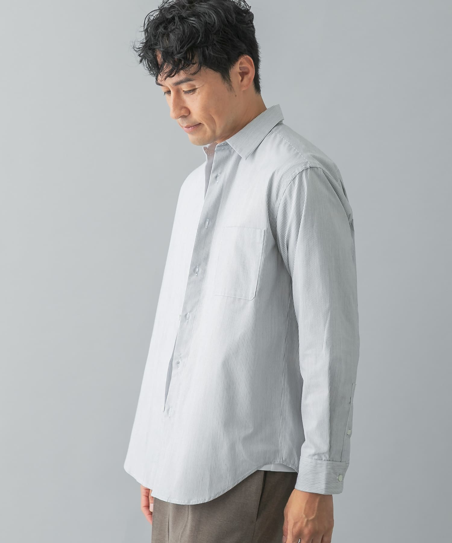 『抗菌 / 防臭』『XLサイズあり』アーバンリラックスブロードレギュラーカラーシャツ