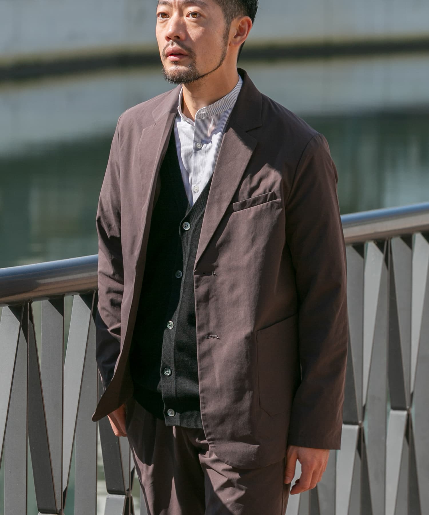 XLサイズあり』アーバンリラックスSORONAセットアップ(S BROWN