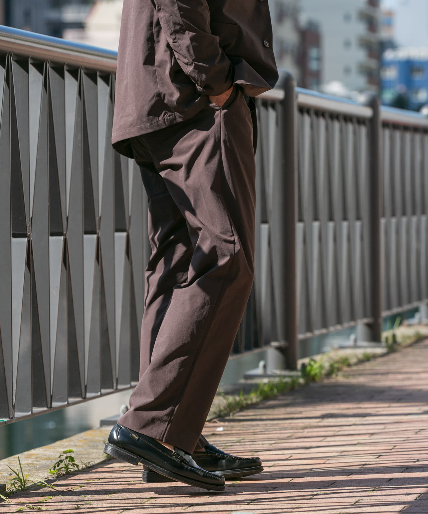 XLサイズあり』アーバンリラックスSORONAセットアップ(S BROWN