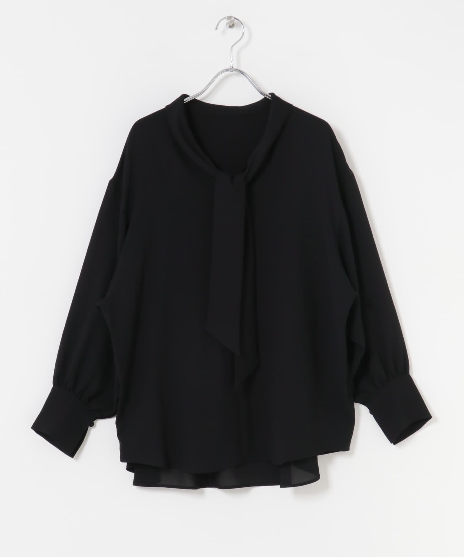 ヴィンテージジョーゼットボータイブラウス