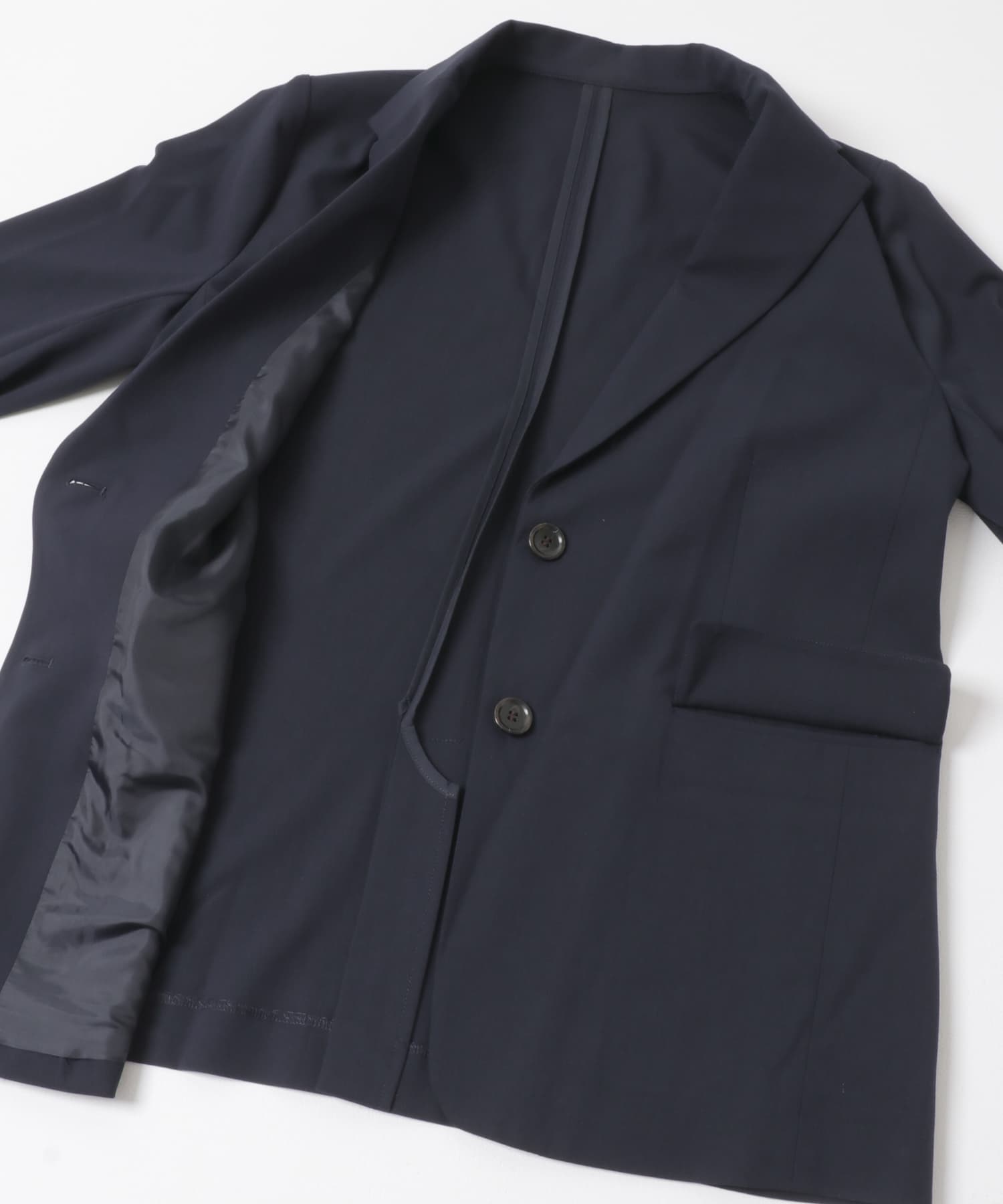 F by ROSSO　ストレッチテーラージャケット NAVY FREE