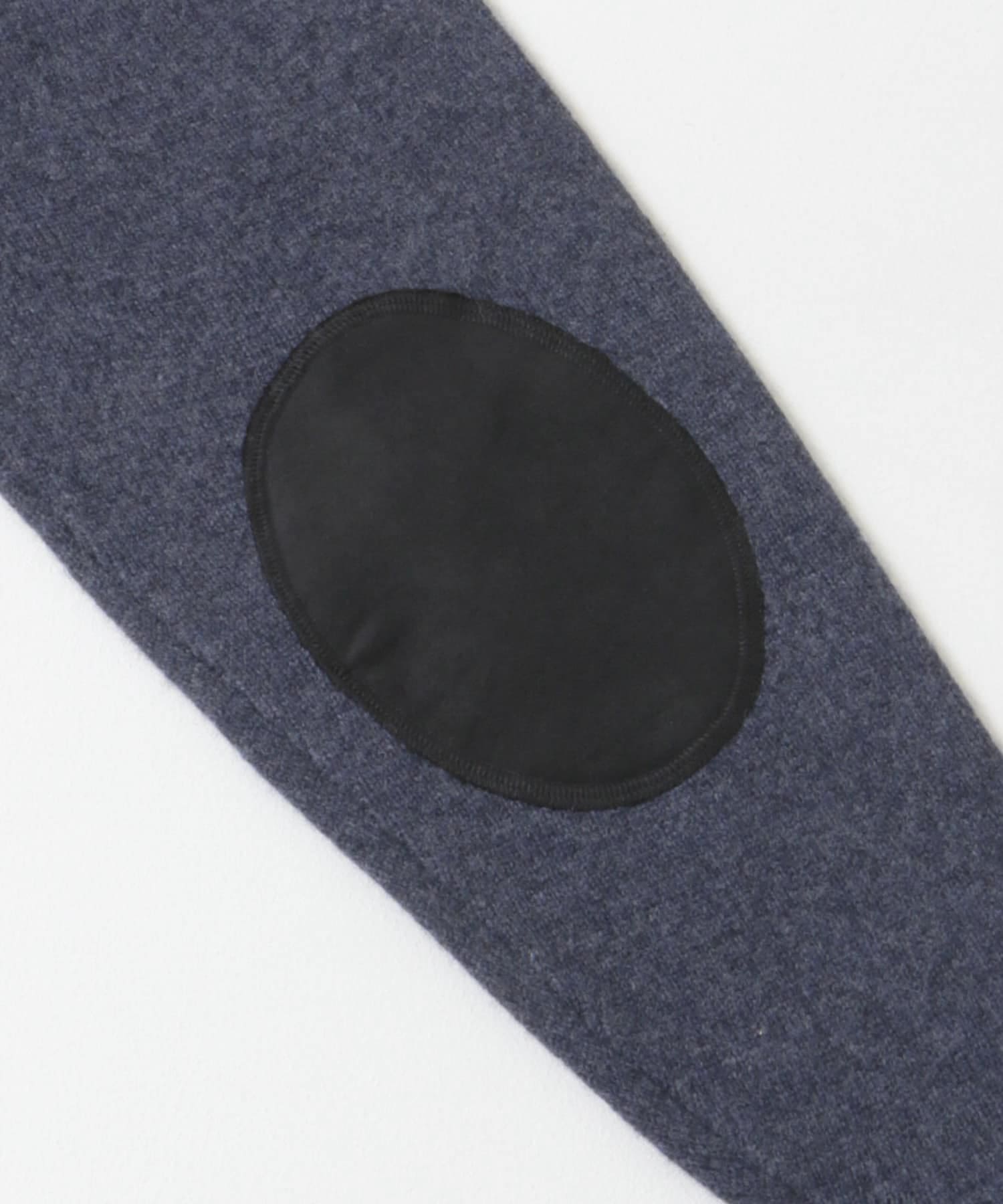 『XLサイズあり』ハミルトンラムズウールエルボーパッチニット NAVY S
