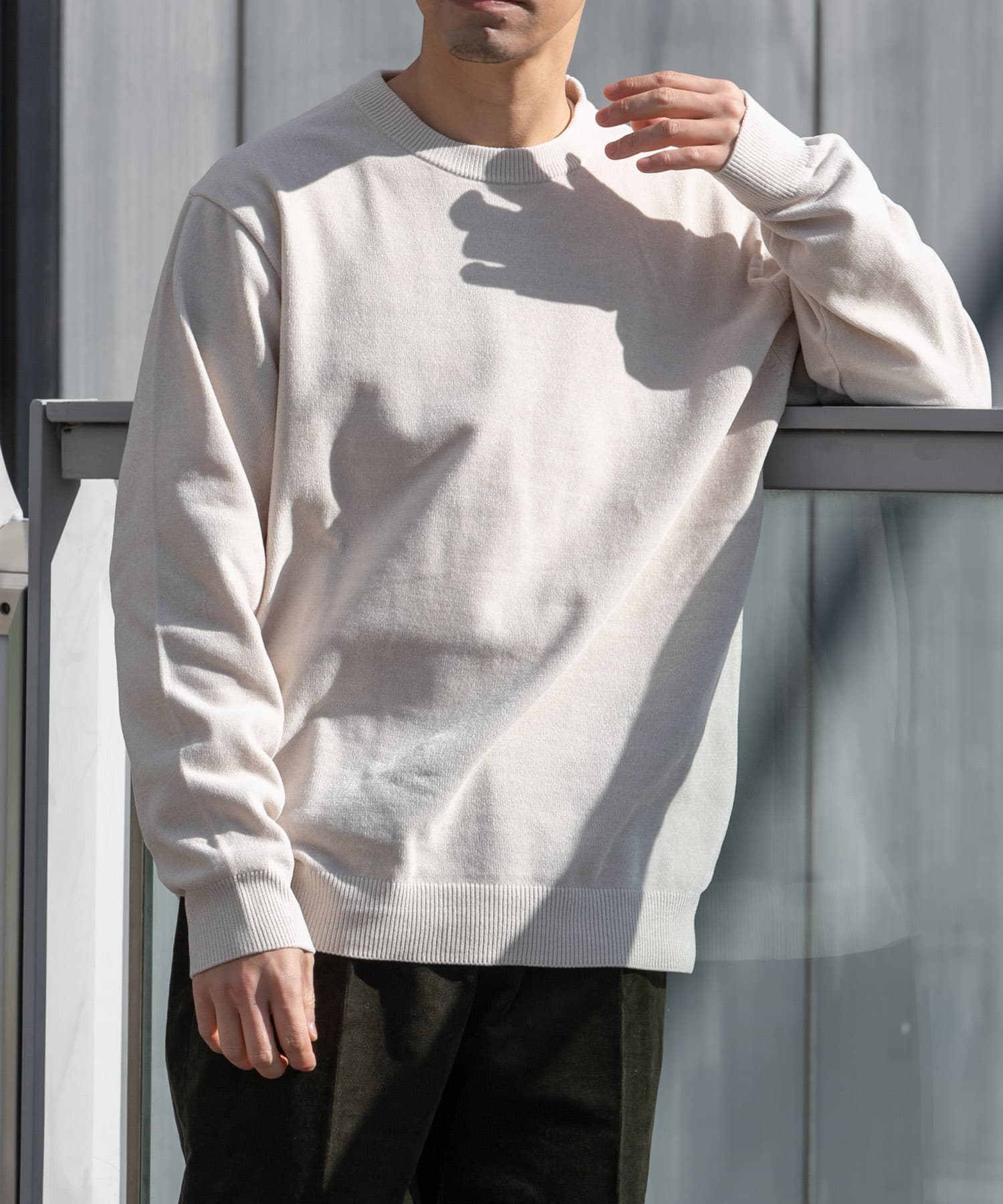 XLサイズあり』モールクルーネックニット(M BEIGE): トップス｜URBAN