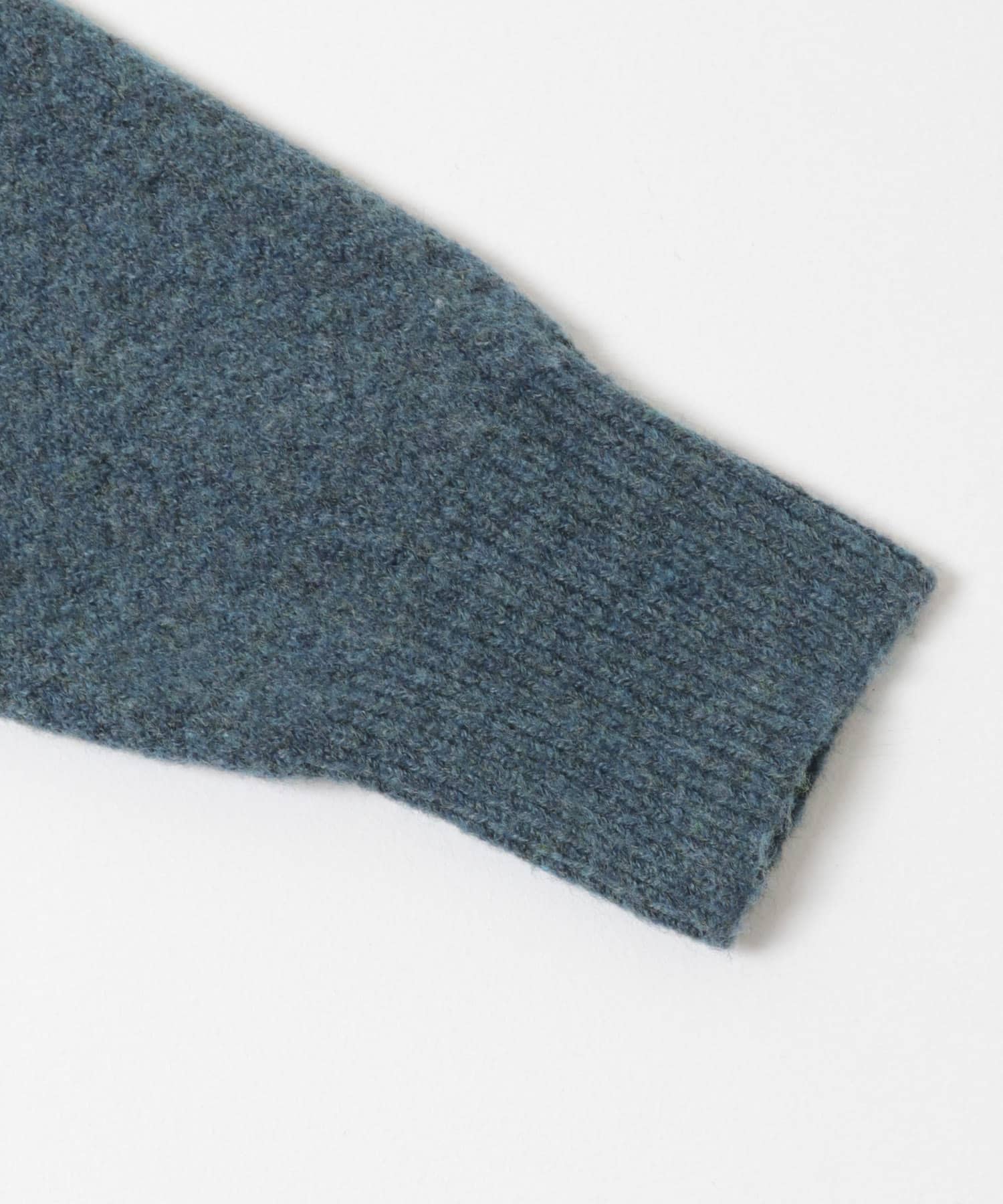 ブークレストレッチクルーニット BLUE S