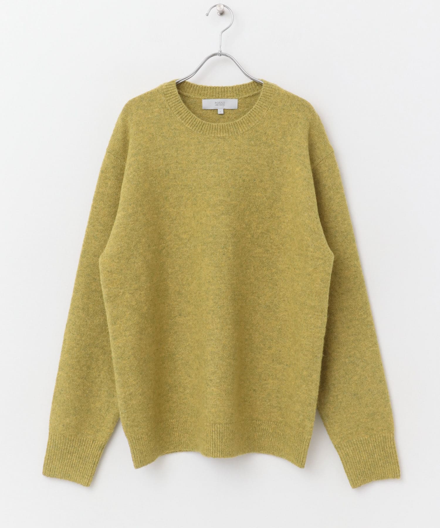 ブークレストレッチクルーニット YELLOW S