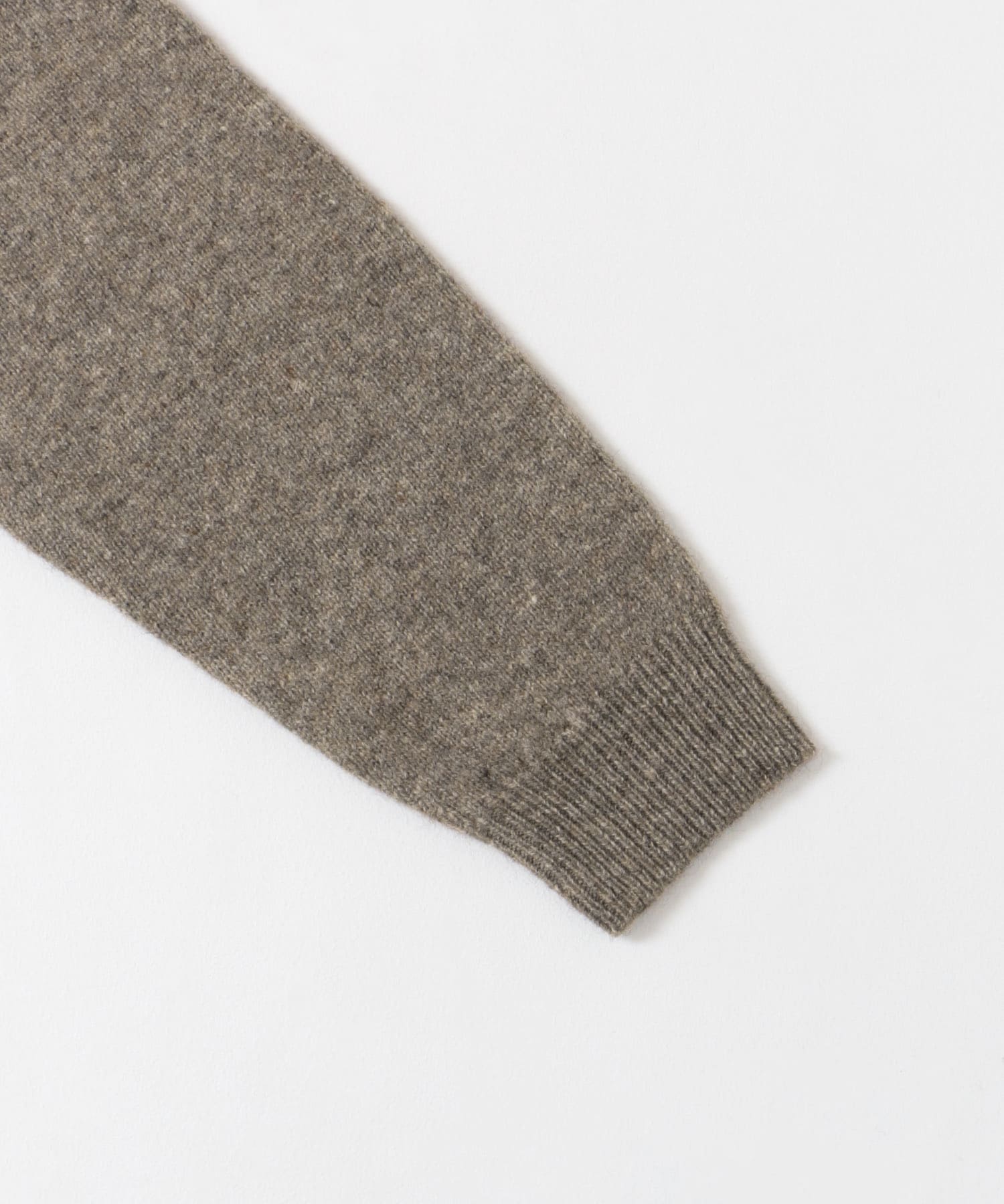 『XLサイズあり』シェットランドウールクルーネックニット GREIGE S