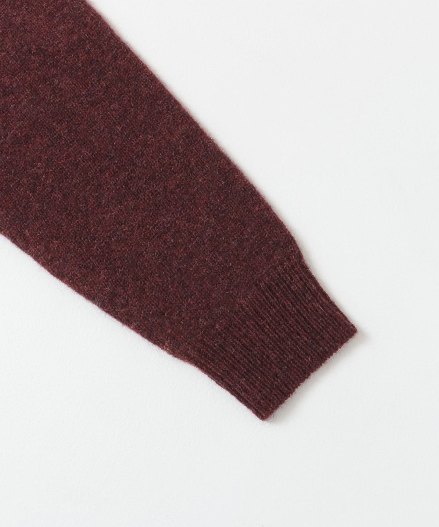 『XLサイズあり』シェットランドウールクルーネックニット WINE S