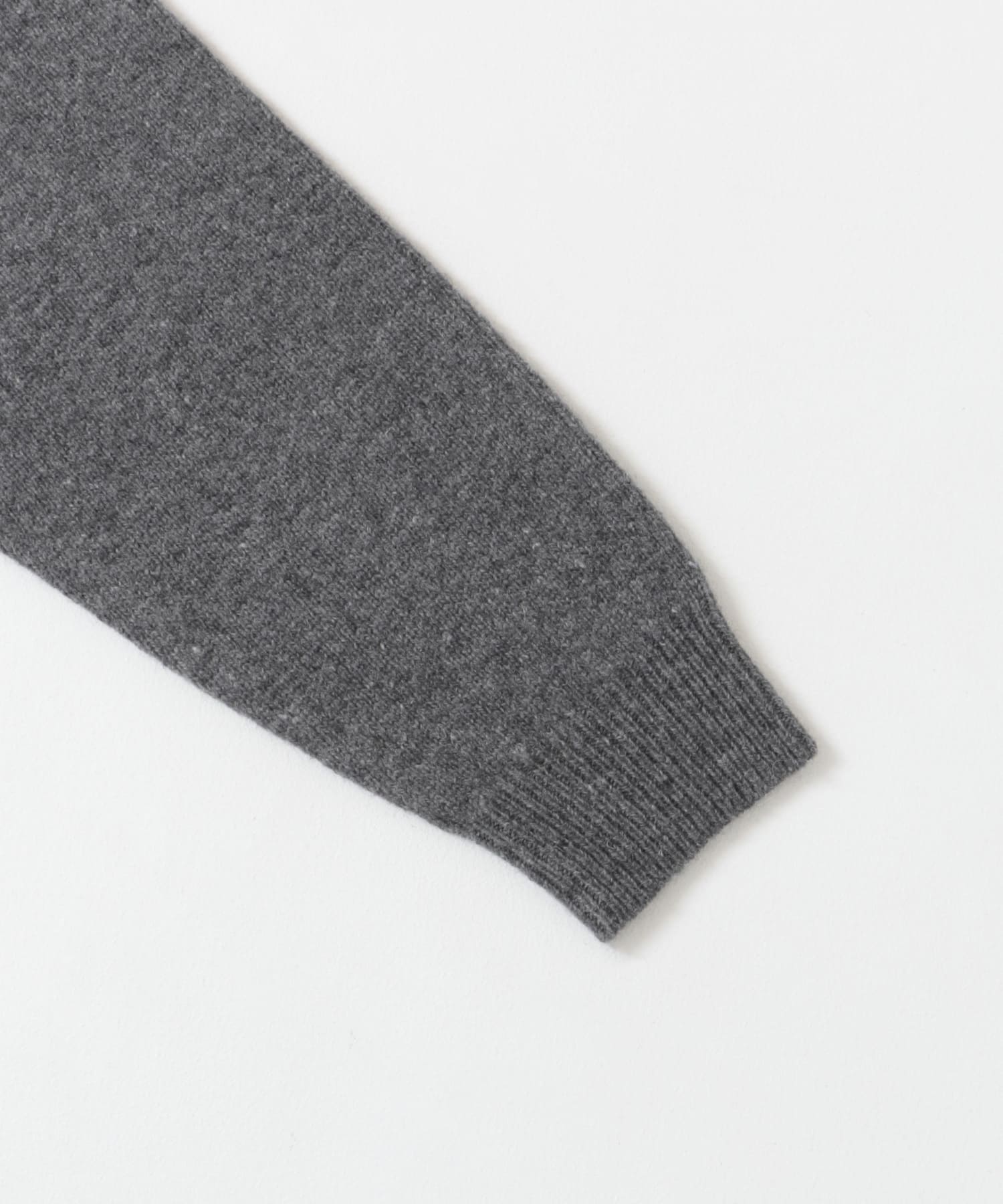 『XLサイズあり』シェットランドウールクルーネックニット GRAY S