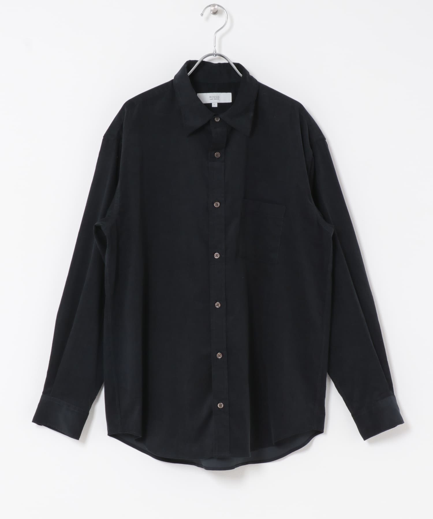 アーバンリラックスコーデュロイレギュラーシャツ CHARCOAL S