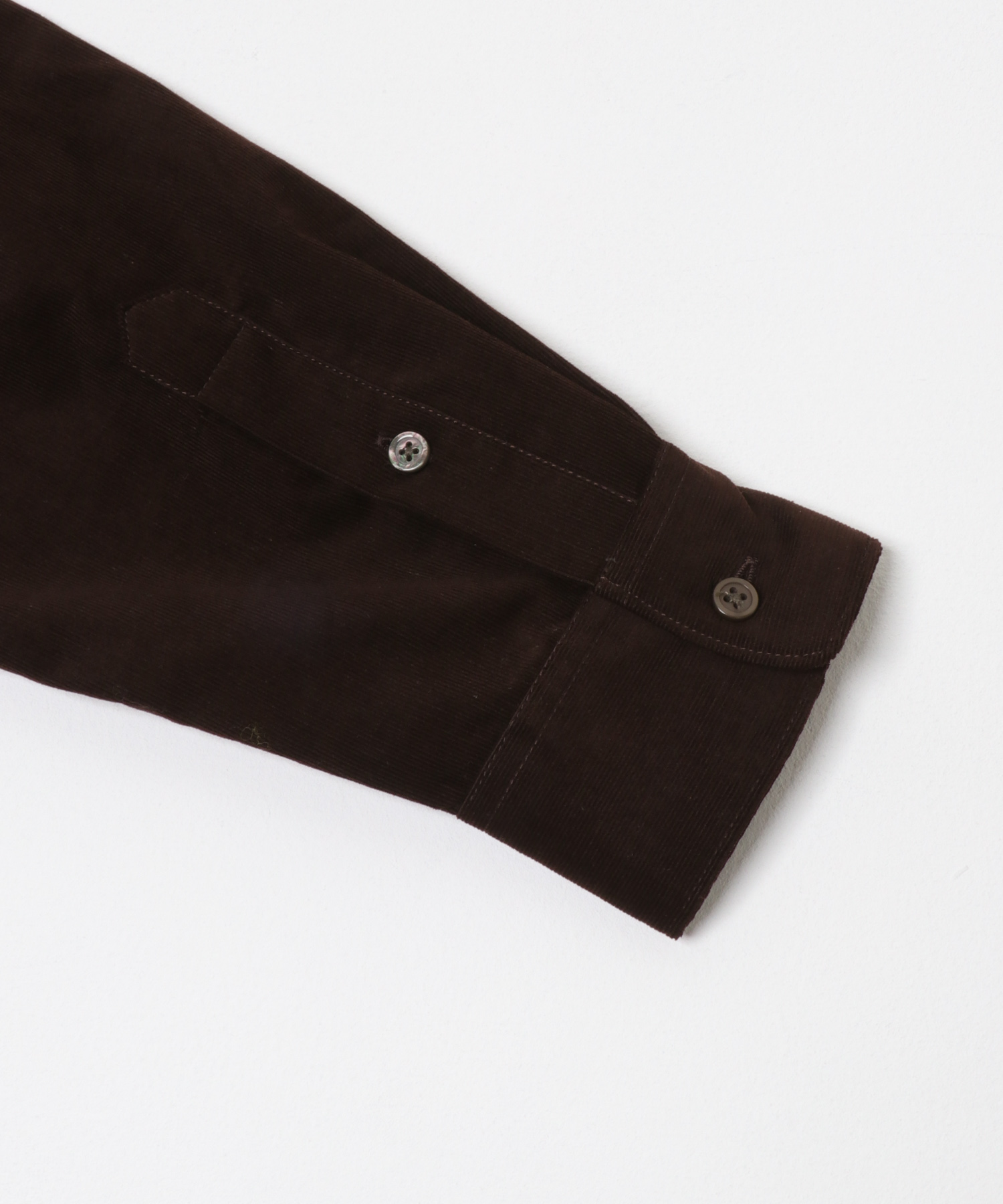 アーバンリラックスコーデュロイレギュラーシャツ DARK BROWN S