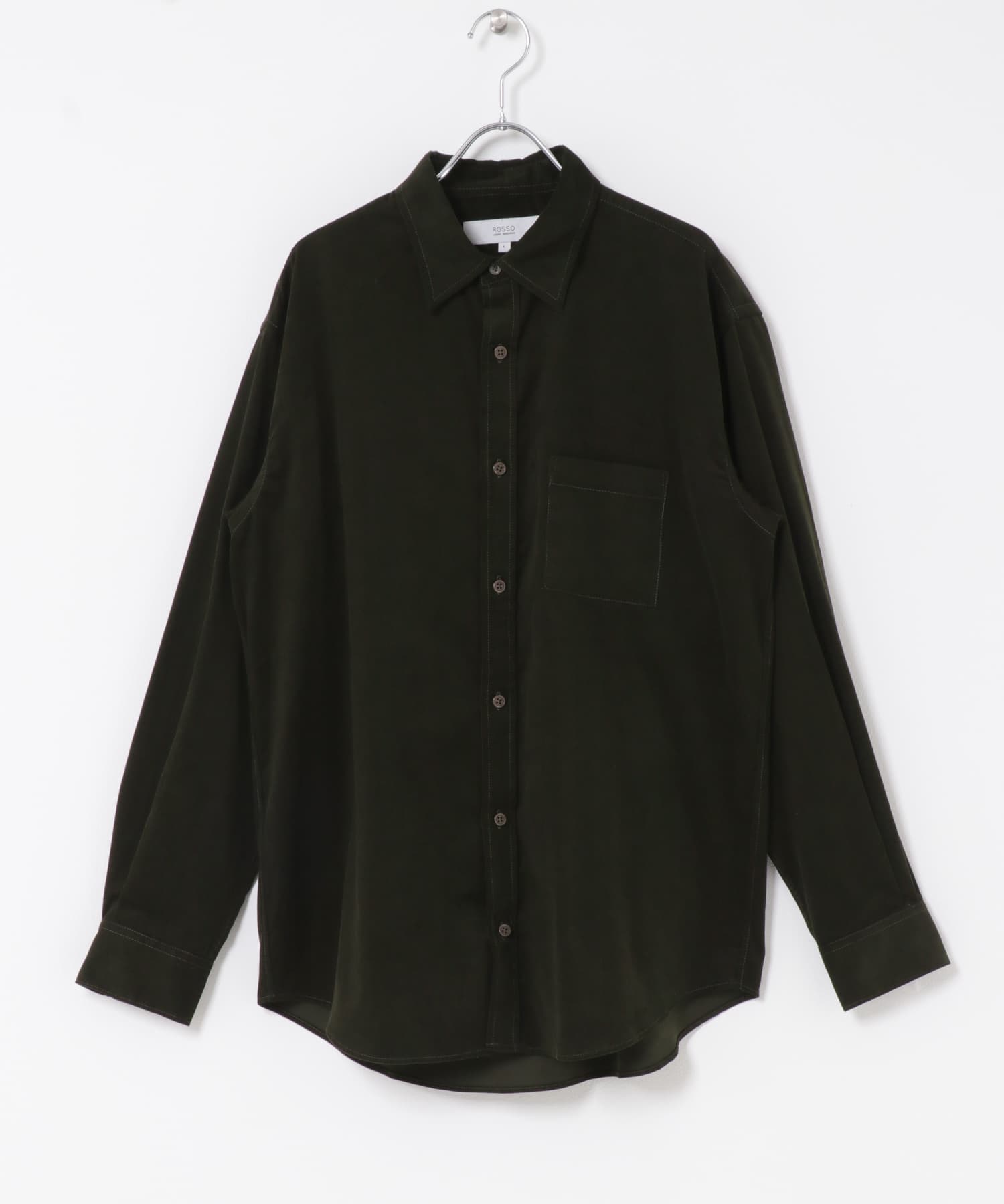 アーバンリラックスコーデュロイレギュラーシャツ KHAKI S