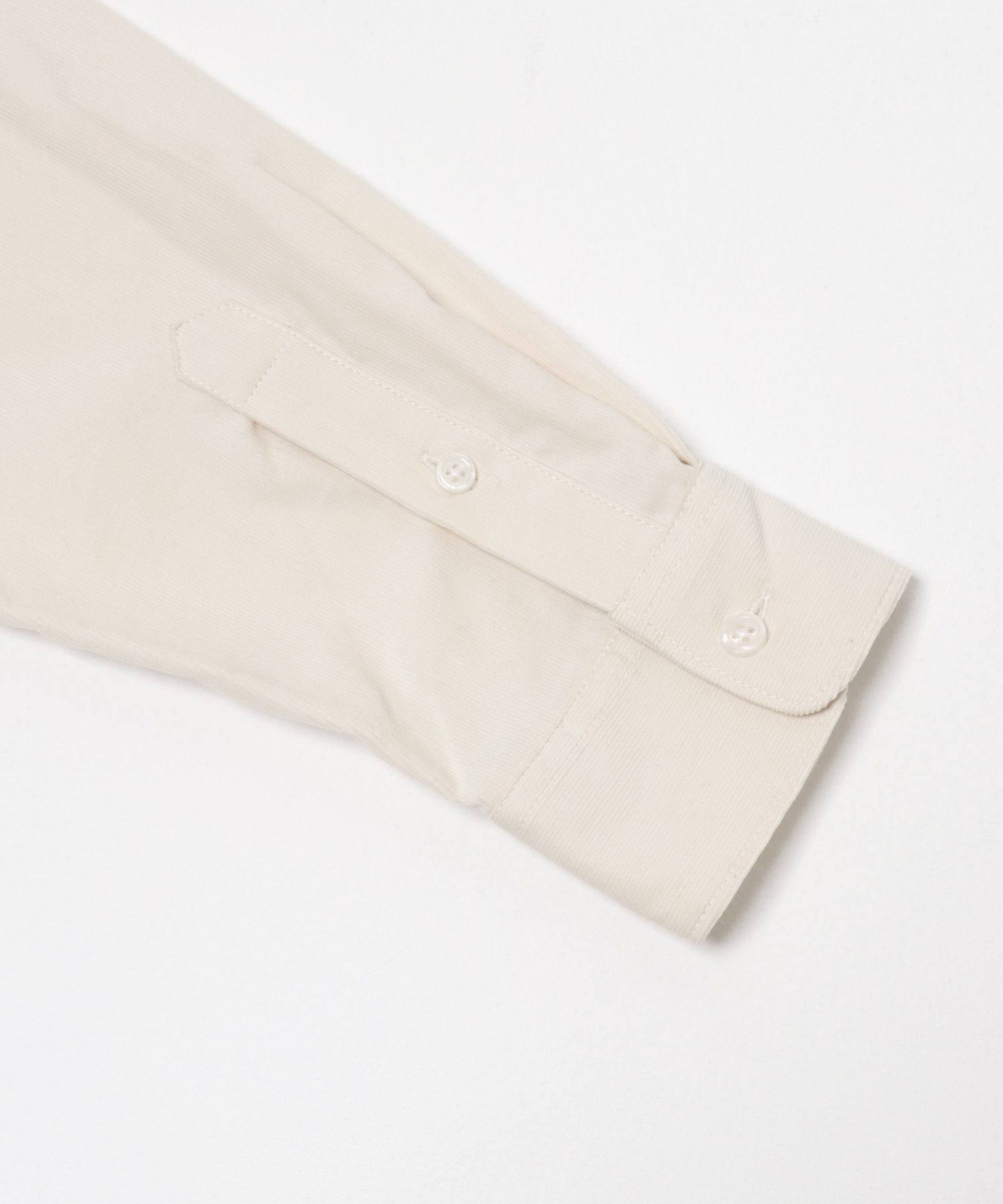 アーバンリラックスコーデュロイレギュラーシャツ IVORY S