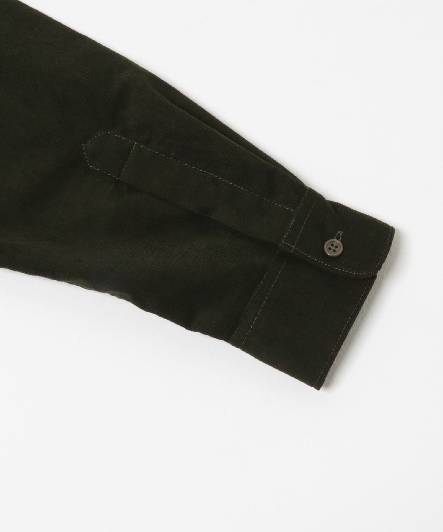 アーバンリラックスコーデュロイバンドシャツ KHAKI S