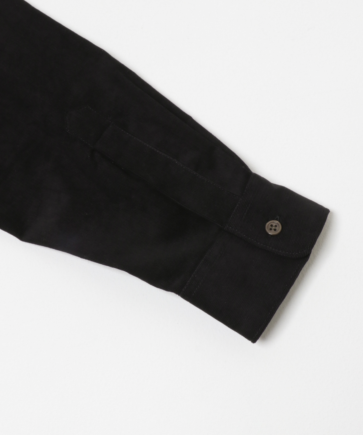 アーバンリラックスコーデュロイバンドシャツ BLACK S