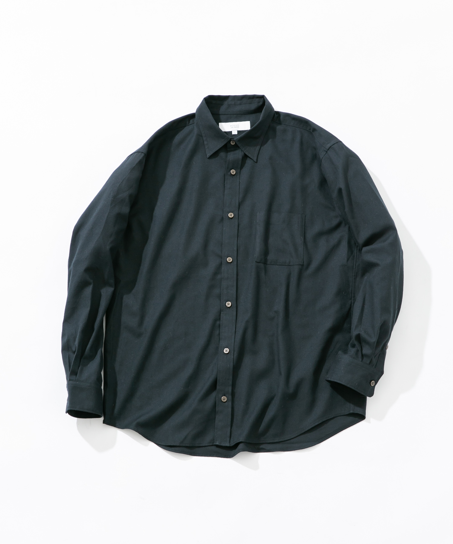 『蓄熱 / XLサイズあり』アーバンリラックスサーモネルレギュラーシャツ NAVY S